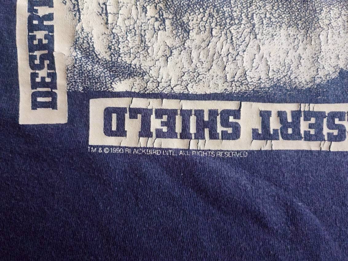 Other 1990 Blackbird Operation Desert Shield T-shirt Navy M 19/27 Size US M / EU 48-50 / 2 - 8 Thumbnail