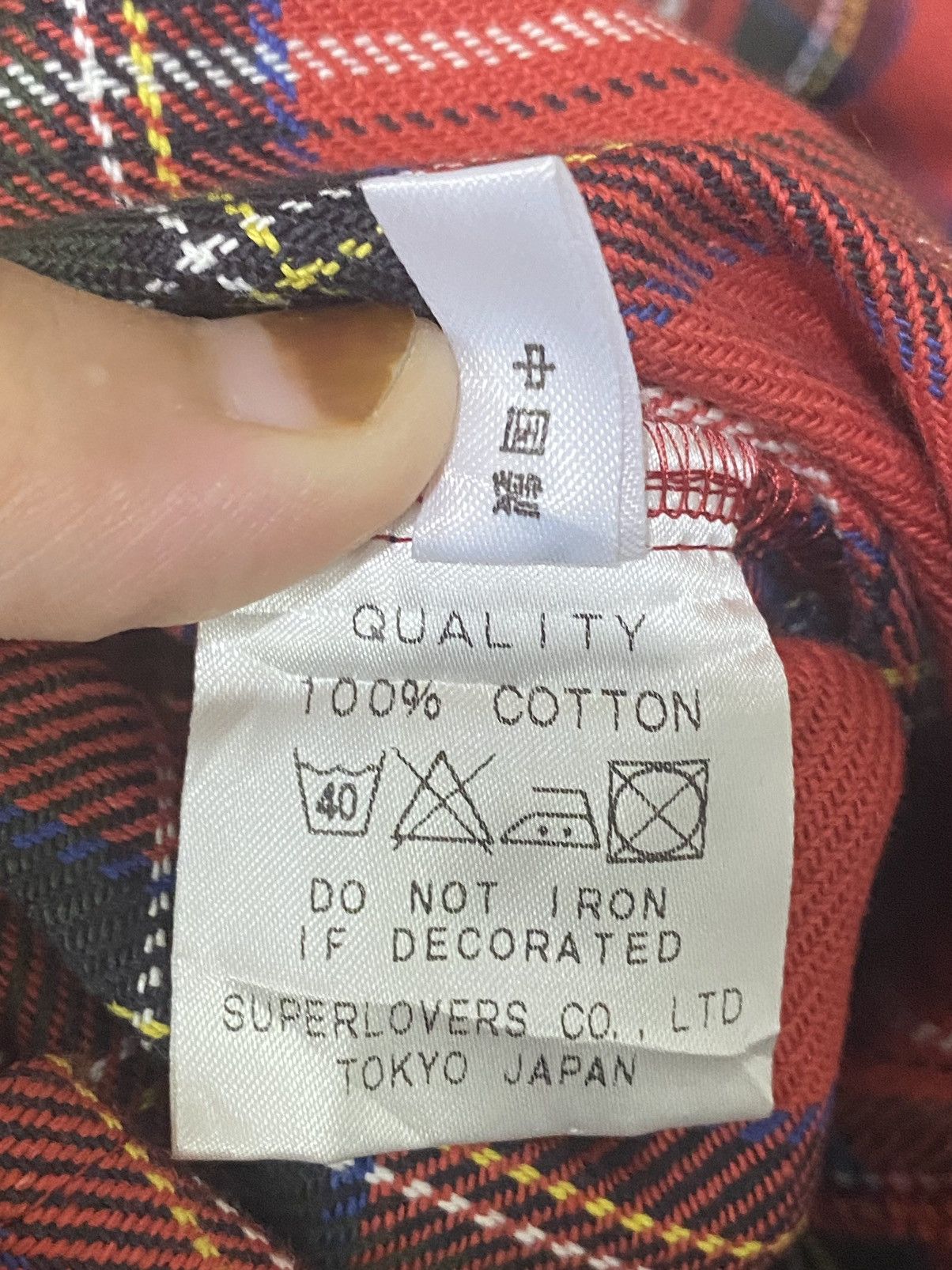 Japanese Brand × Vintage Super Lovers Tartan Jacket Size US M / EU 48-50 / 2 - 15 Thumbnail