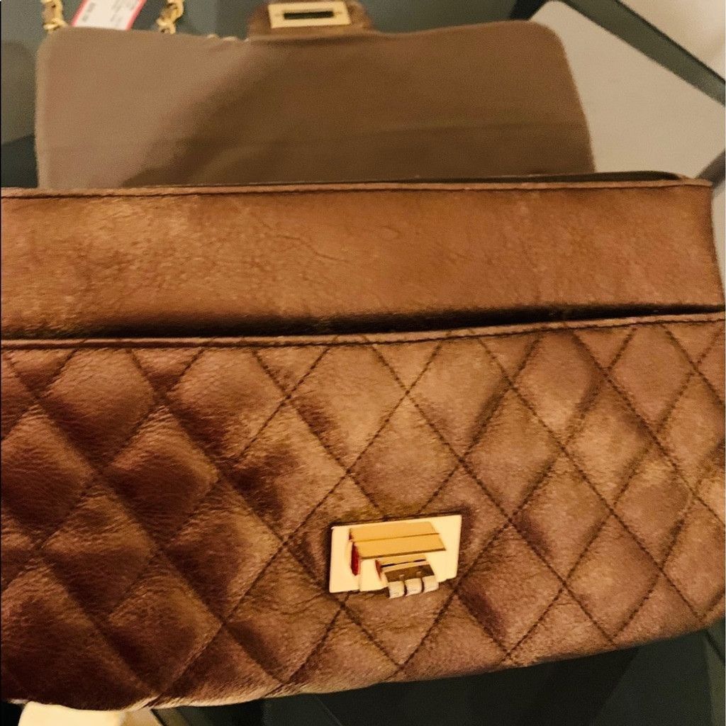Vintage TOTO Italian quilted bronze leather purse Size ONE SIZE - 5 Thumbnail