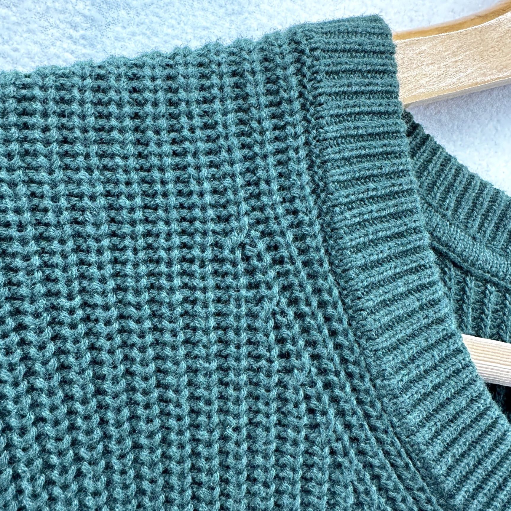 Gap VINTAGE Gap Heavy Knit Sweater Mens XLT Green Crewneck Long Sleeve Pullover Fisherman 90s Big & Tall Size US XL / EU 56 / 4 - 3 Thumbnail
