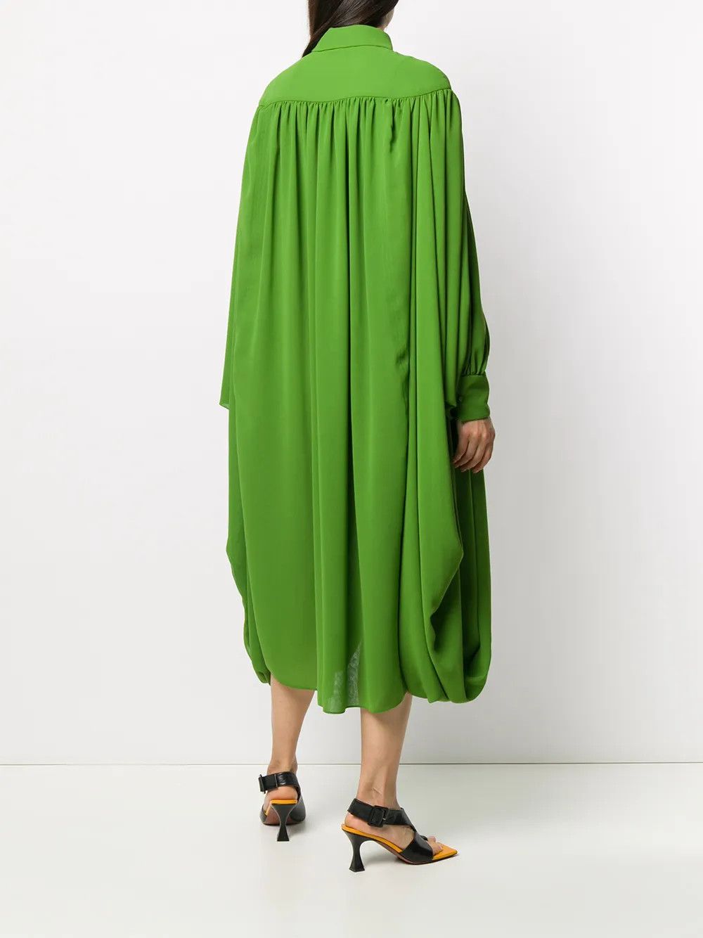 Valentino o1y0226 Midi Dress in Green Size M / US 6-8 / IT 42-44 - 4 Thumbnail