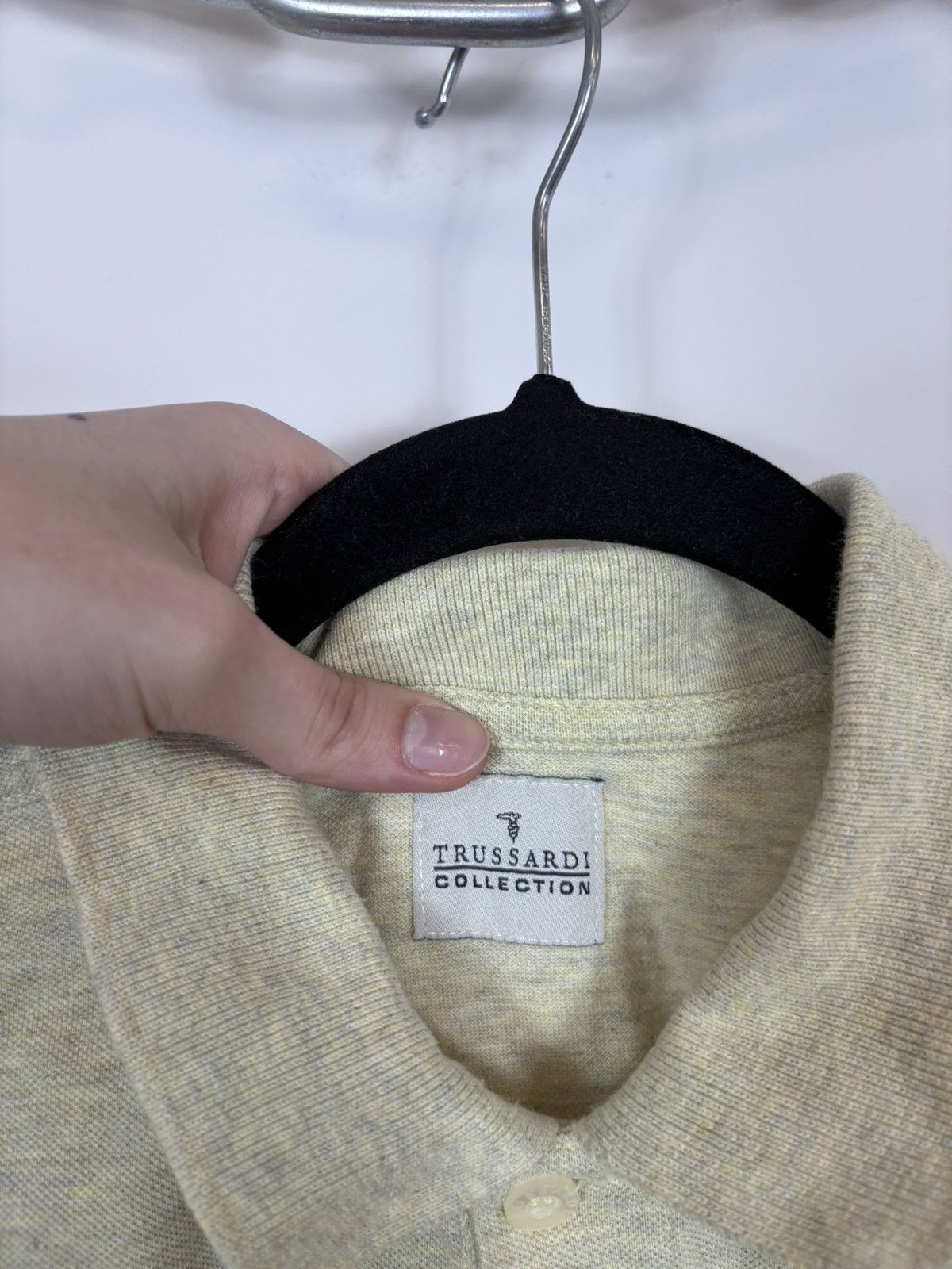 Trussardi Trussardi Collection Vintage Men’s Sand Beige Polo Shirt Size US L / EU 52-54 / 3 - 8 Thumbnail