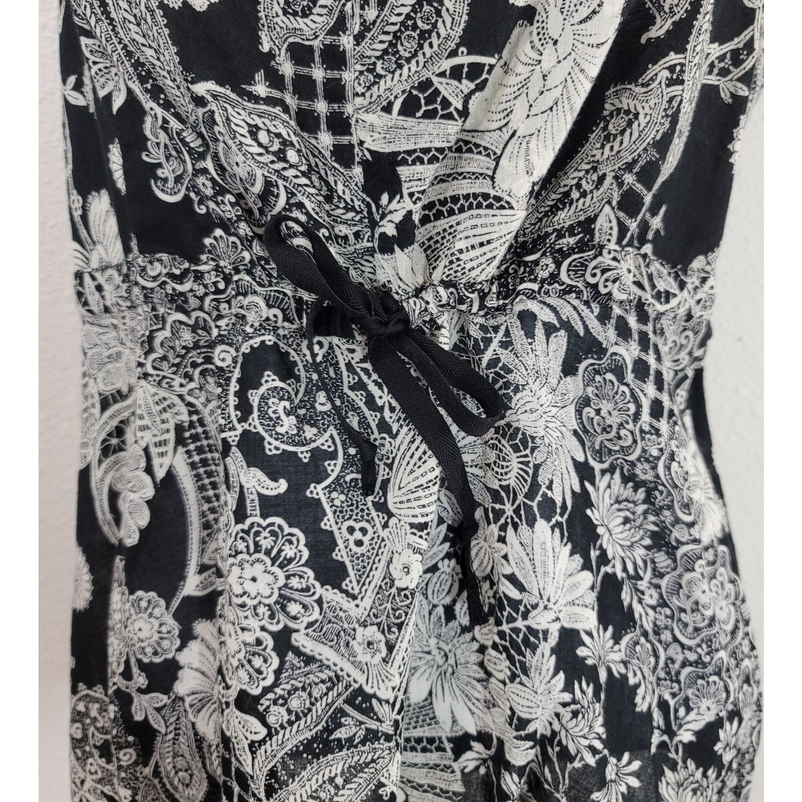 Other Cinnamon Girl Black Floral Spaghetti Strap Tank Top Small Size S / US 4 / IT 40 - 5 Thumbnail