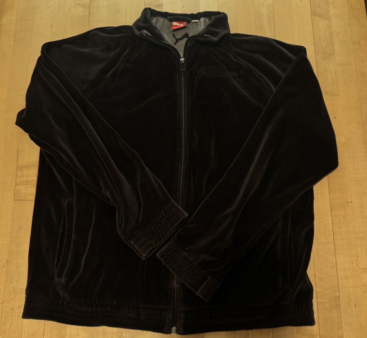 Puma Dark Purple Velour Puma Tracksuit Jacket Size US L / EU 52-54 / 3 - 1 Thumbnail