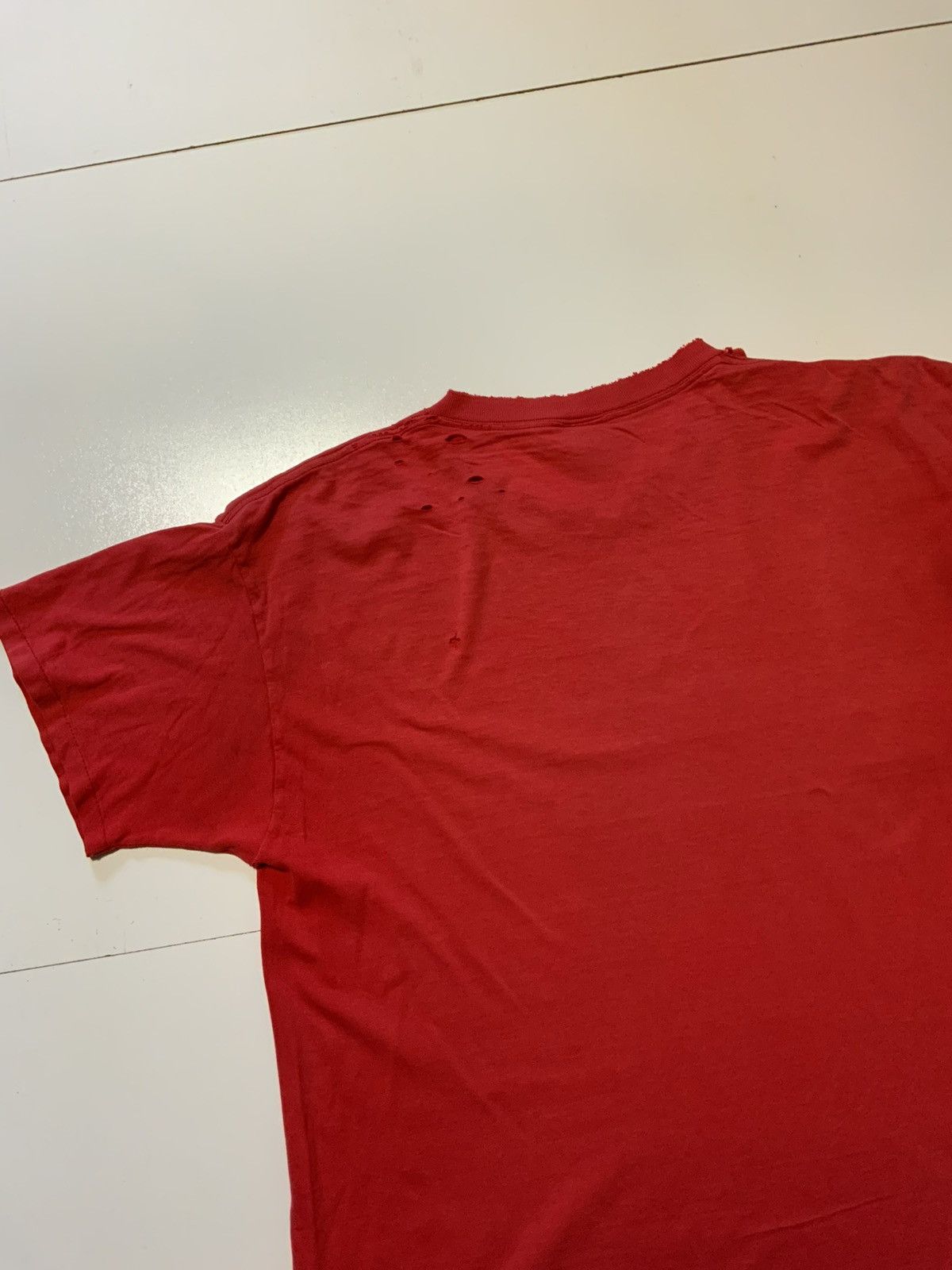 Vintage Cowtown Skateboards Skate Red Graphic S/S Distressed T-Shirt Size US XL / EU 56 / 4 - 5 Thumbnail