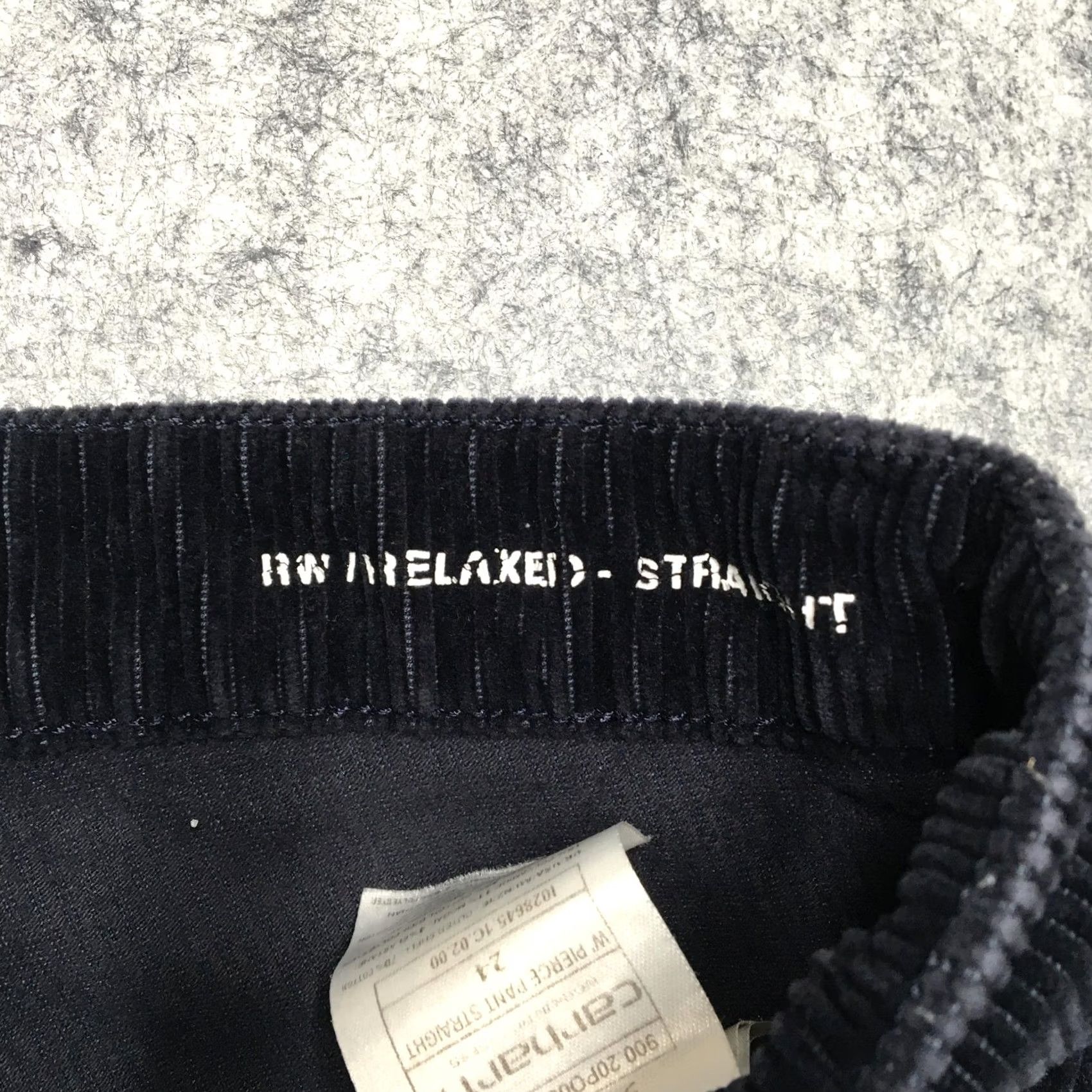 Carhartt VINTAGE Carhartt WIP Pierce Pant Straight Pants Womens 24 Black Corduroy Carpenter Skate Size 42" / US 20 - 6 Thumbnail
