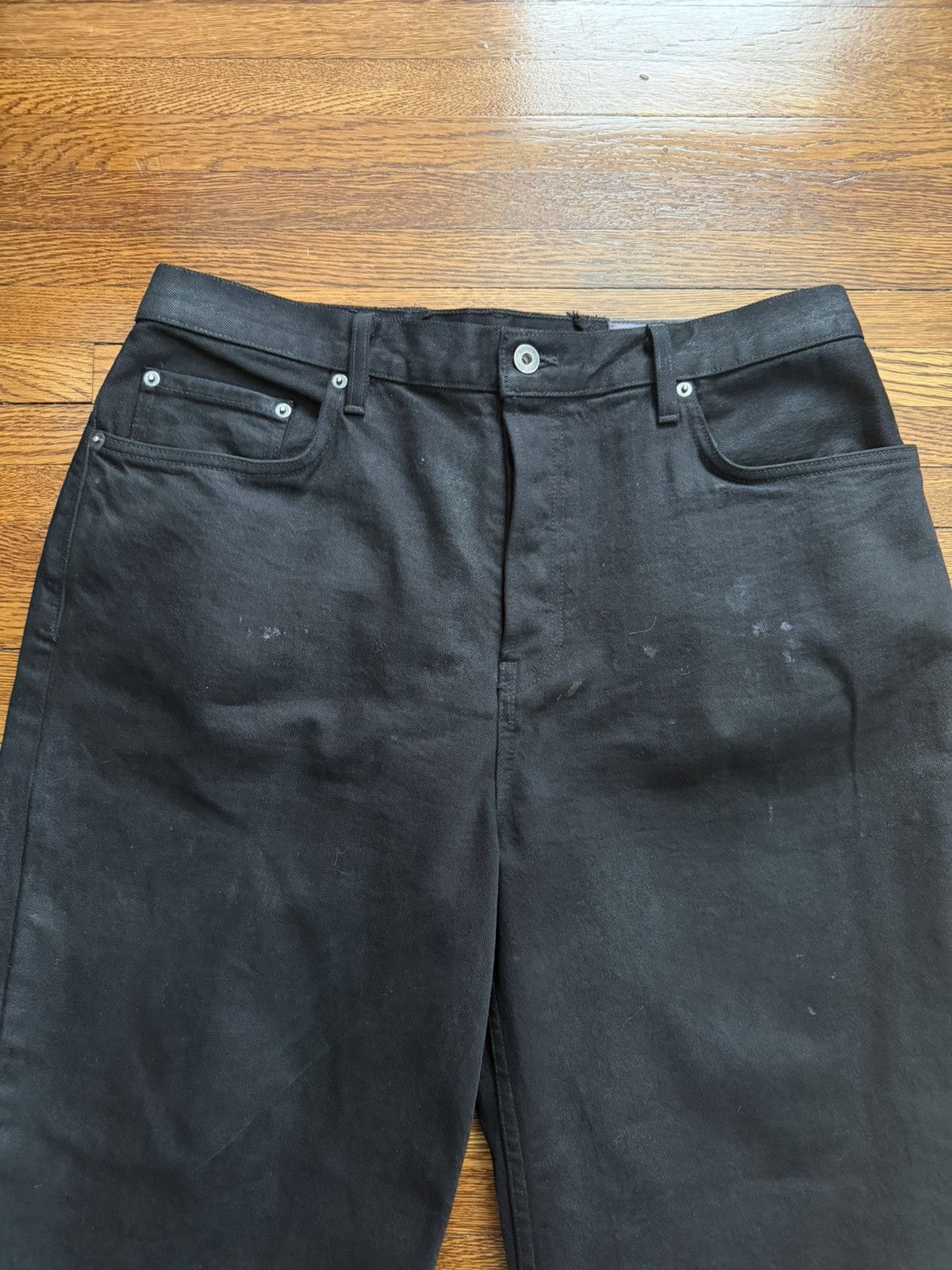 K-Two Studios Ktwo waxed wide leg jeans Size US 32 / EU 48 - 3 Thumbnail