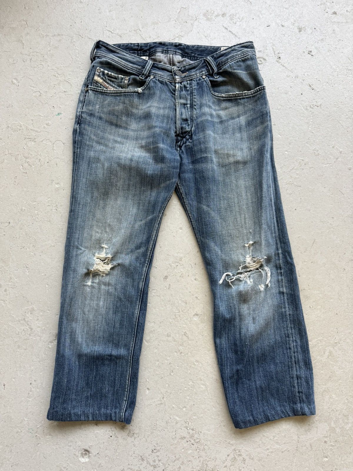 Diesel Diesel Light Wash Distressed Denim Size US 32 / EU 48 - 1 Thumbnail