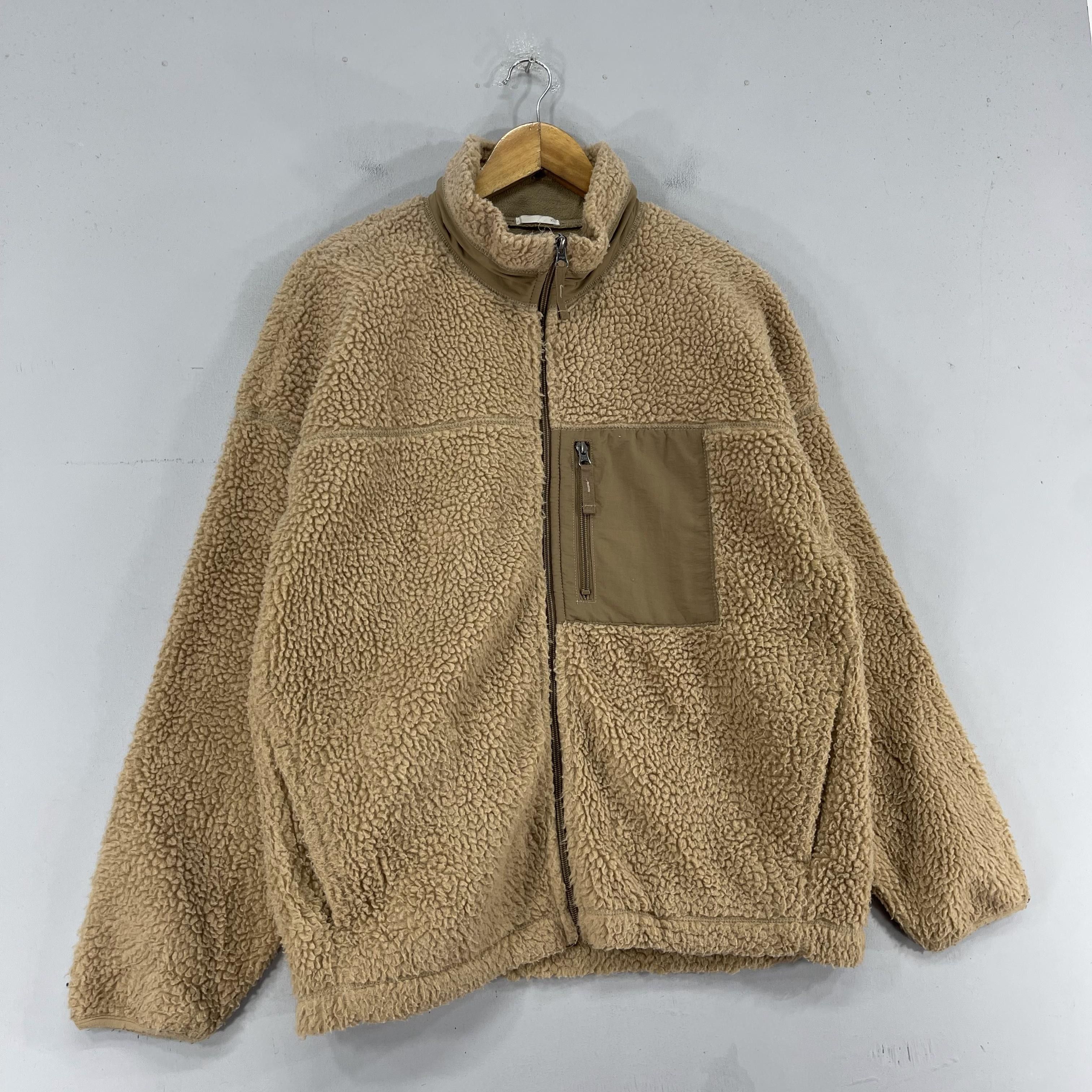 Japanese Brand Vintage GU Deep Pile Sherpa Fleece Zipper Jacket Size US L / EU 52-54 / 3 - 3 Thumbnail