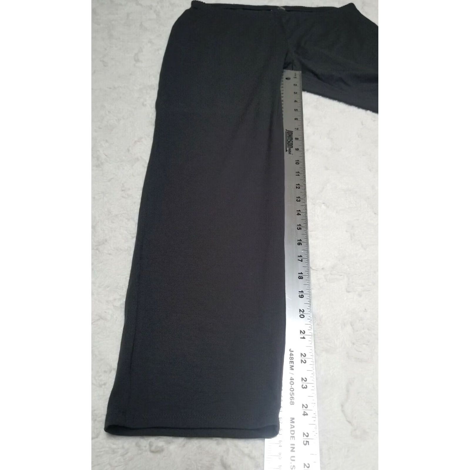 J. Jill J.Jill Womens Petite Medium High Waist Cropped Leggings Gray Pants Ior Linen? Size 32" / US 10 / IT 46 - 7 Thumbnail