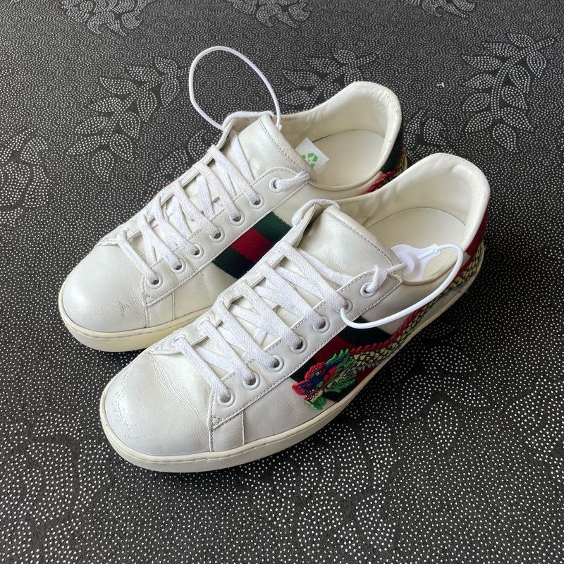 Gucci Gucci Ace Embroidered Low-Top Sneakers -2508 Size US 7.5 / EU 40-41 - 1 Thumbnail