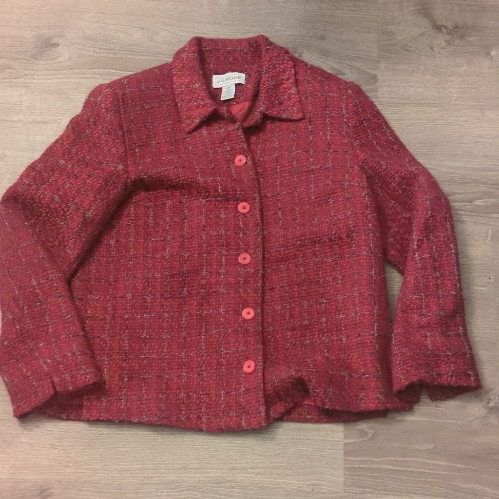 Other J.G. hook vintage tweed jacket with shoulder pads size 12 Size XL / US 12-14 / IT 48-50 - 1 Thumbnail