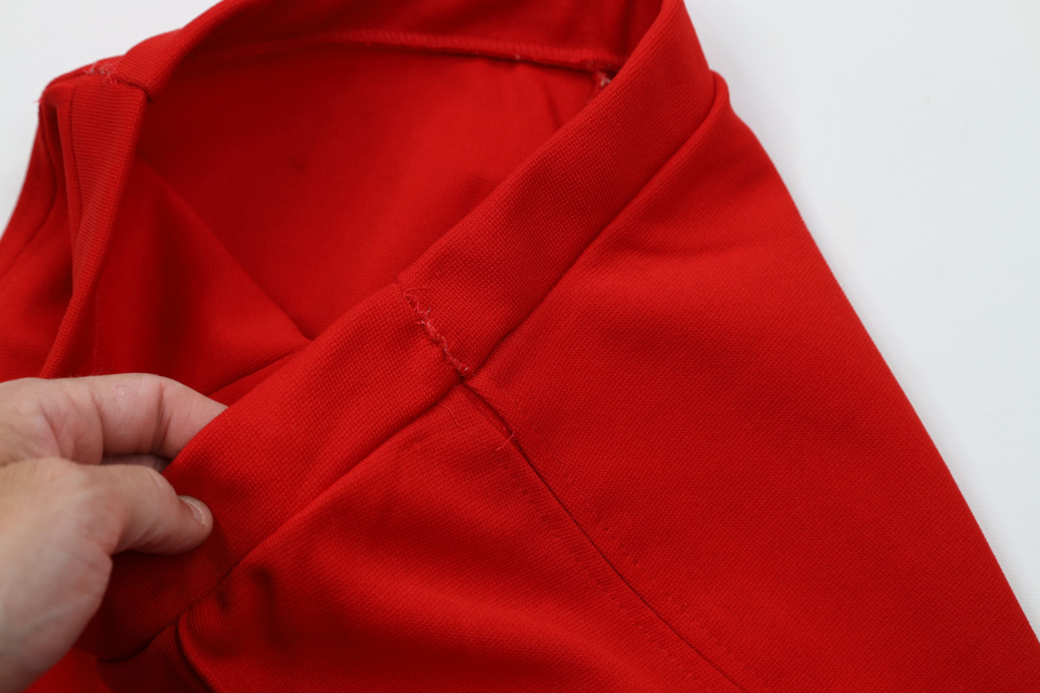 Vintage Vintage 70s Streetwear Knit Bell Bottoms Pants Red USA Size 32" / US 10 / IT 46 - 10 Thumbnail