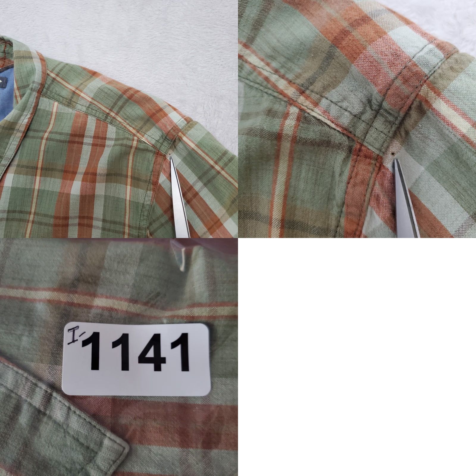 Toad&Co Toad & Co Shirt Men XL Green Orange Plaid Cotton Smythy Short Sleeve Button Down Size US XL / EU 56 / 4 - 9 Thumbnail
