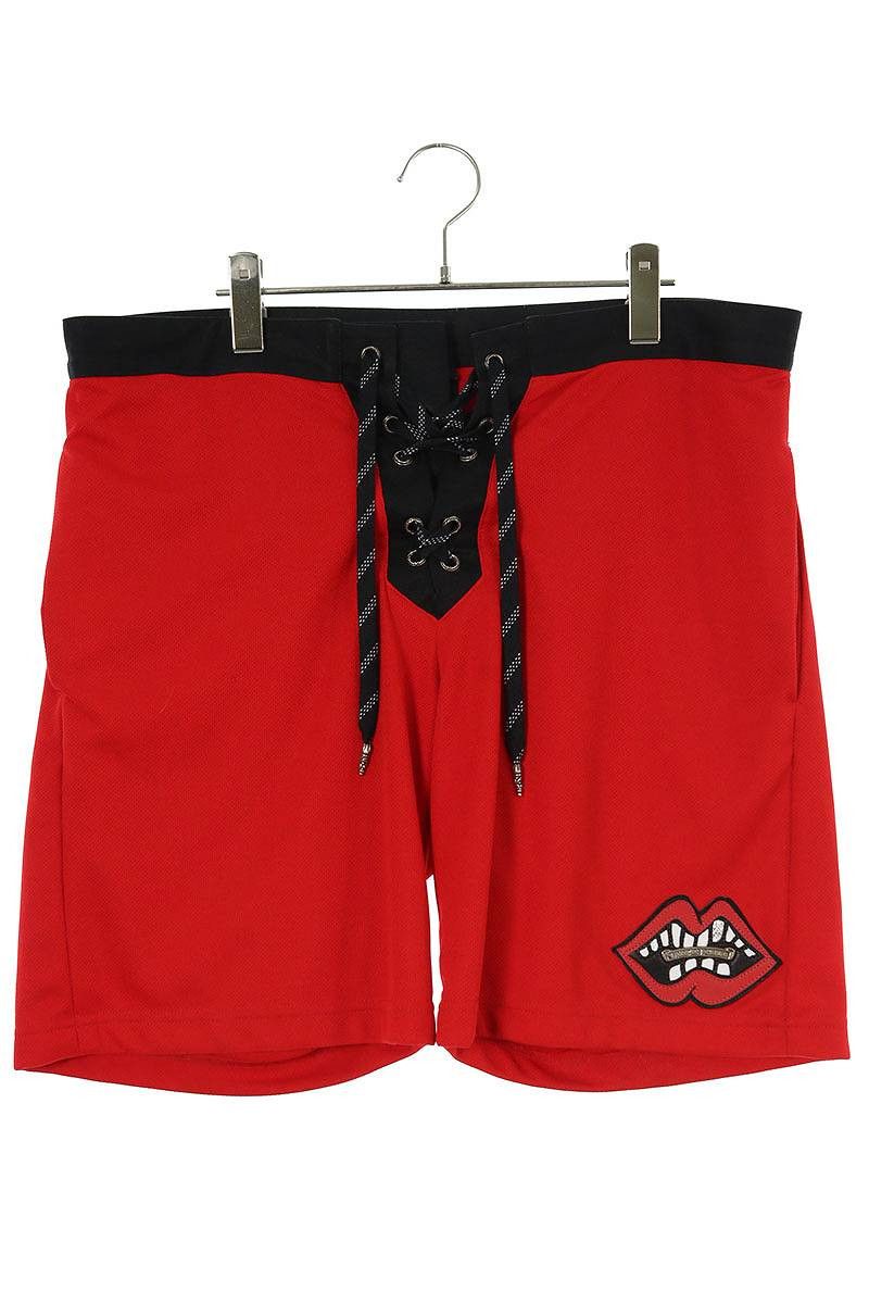 image of Chrome Hearts X Matty Boy Track Shorts in Red, Men's (Size 34)