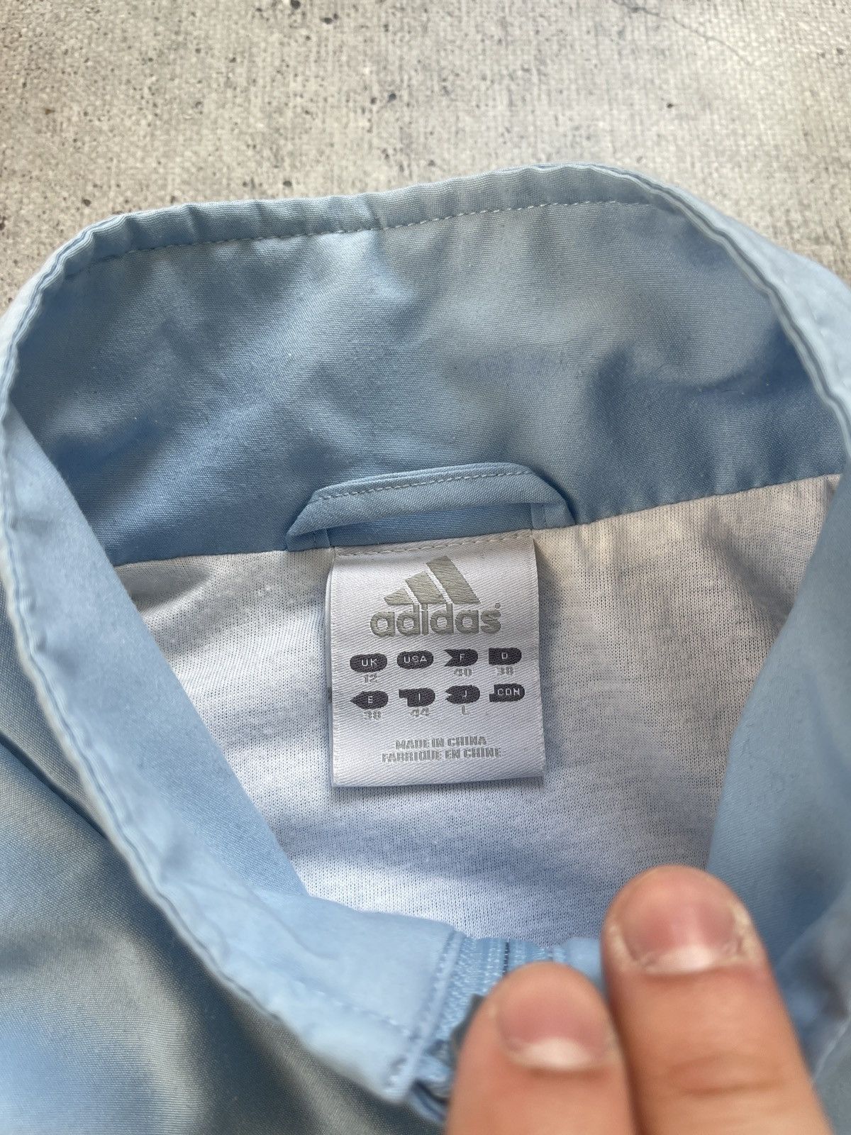 Adidas × Vintage Adidas Vintage windbreaker baby blue Size US S / EU 44-46 / 1 - 7 Thumbnail