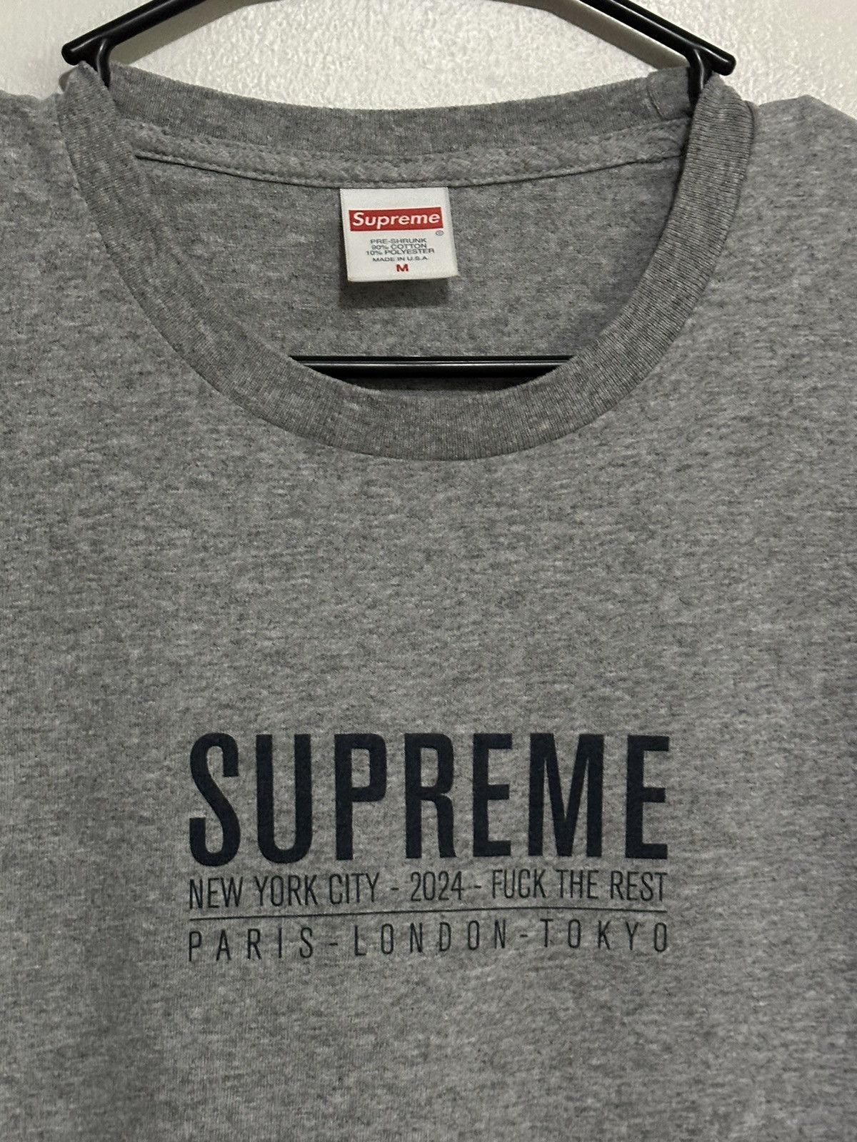 Supreme Supreme Paris Tee Size US M / EU 48-50 / 2 - 2 Thumbnail
