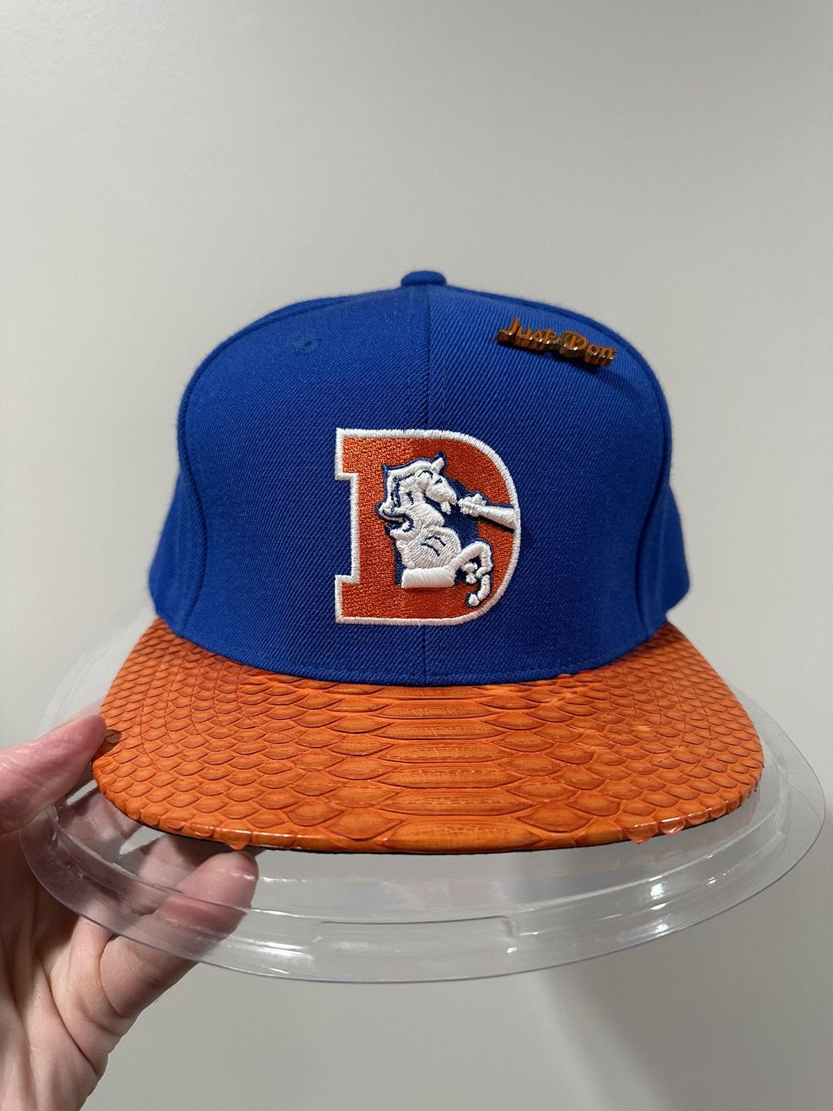 Just Don Just Don x Mitchell & Ness Denver Broncos Blue/Orange Hat Size ONE SIZE - 8 Thumbnail