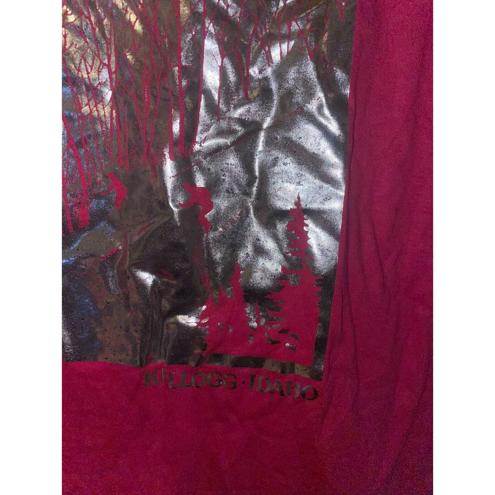 Jerzees Vintage Kellogg Idaho Shirt Silver Silver Tee 1990s 90s M Size US M / EU 48-50 / 2 - 3 Thumbnail