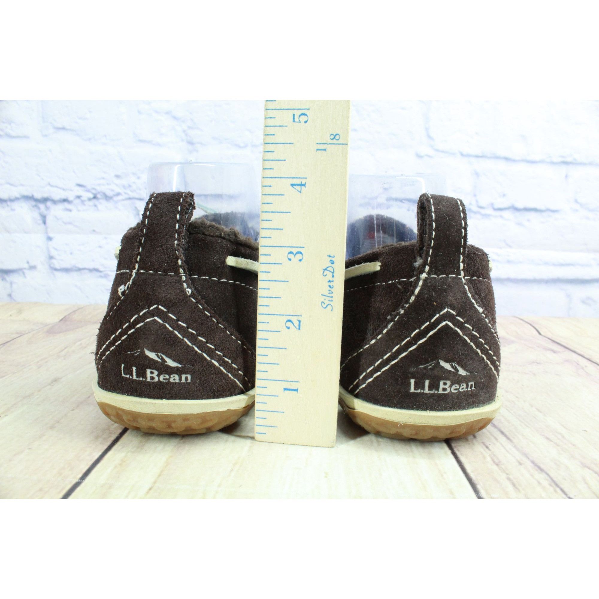 L.L. Bean LL Bean Women's Plaid-Lined Moccasin Slippers Size US 8 / IT 38 - 6 Thumbnail