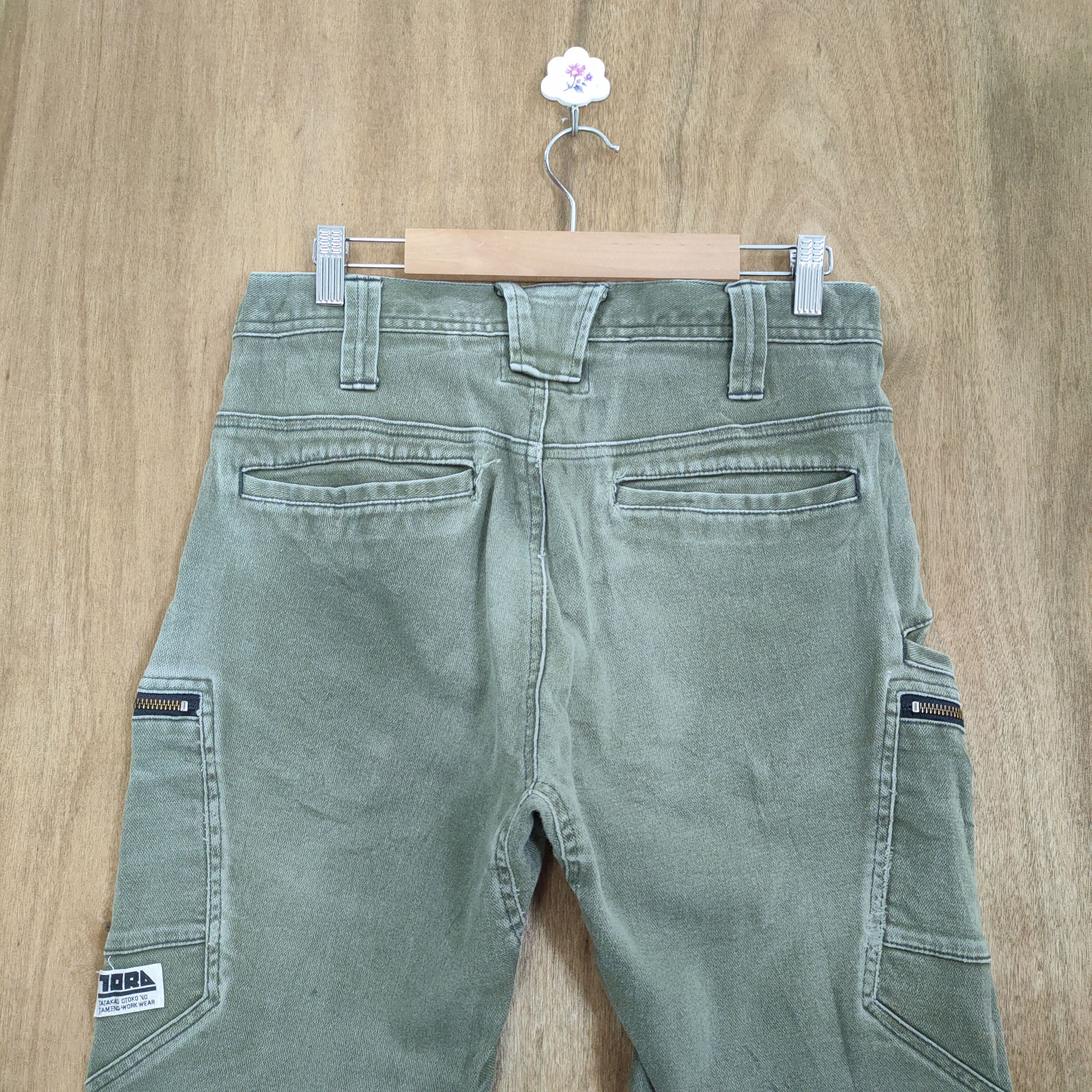 Japanese Brand VINTAGE JAPANESE FADED DOUBLE KNEE CARGO PANTS Size US 30 / EU 46 - 8 Thumbnail