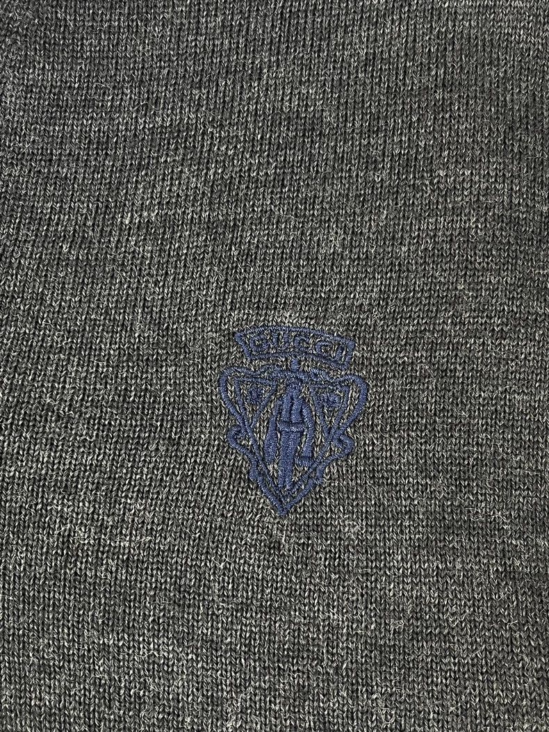 Gucci Gucci Dark gray warrior embroidered Logo V-neck long-sleeve Size US M / EU 48-50 / 2 - 3 Thumbnail