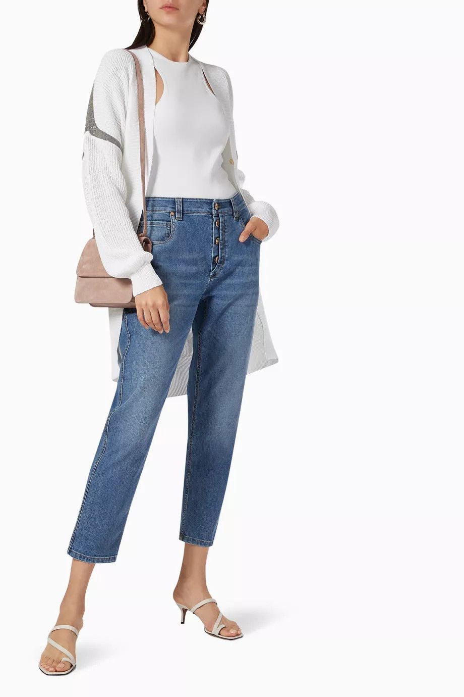 Brunello Cucinelli o1y0725 Denim Pant in Blue Size 24" / US 00 / IT 34 - 2 Thumbnail