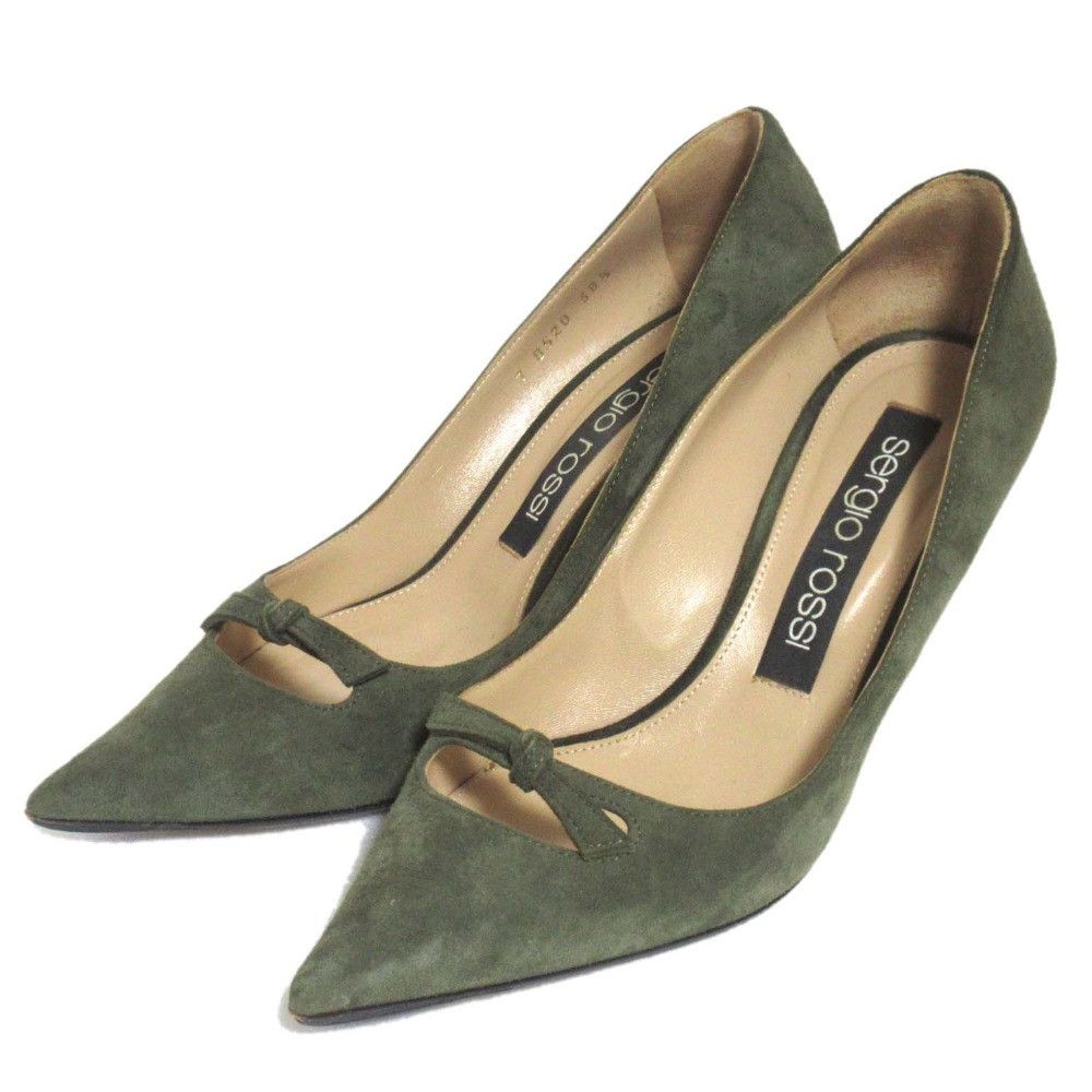 Other Other Sergio Rossi Suede Pumps Suede Shoes DUTY FREE for USA Size ONE SIZE - 1 Thumbnail