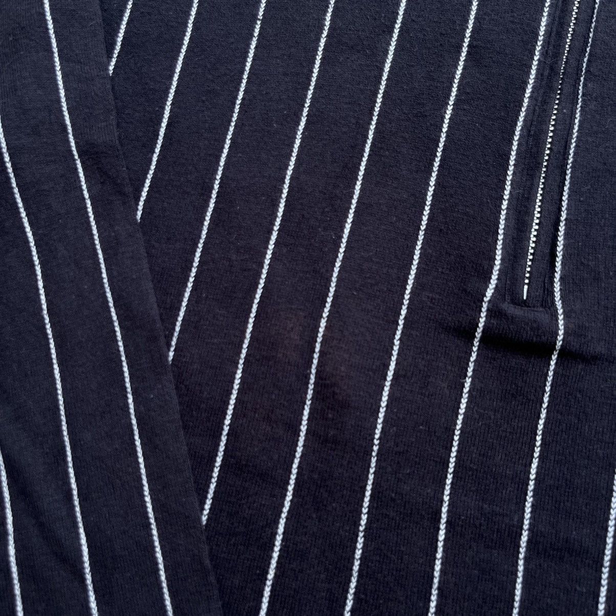 Issey Miyake ISSEY MIYAKE STRIPES LONG SLEEVE HALF ZIP Size US M / EU 48-50 / 2 - 4 Thumbnail