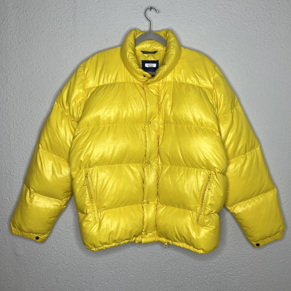 Moncler × Vintage Vintage 90s Moncler Puffer Down Jacket Yellow Rare Hype Size US L / EU 52-54 / 3 - 2 Thumbnail