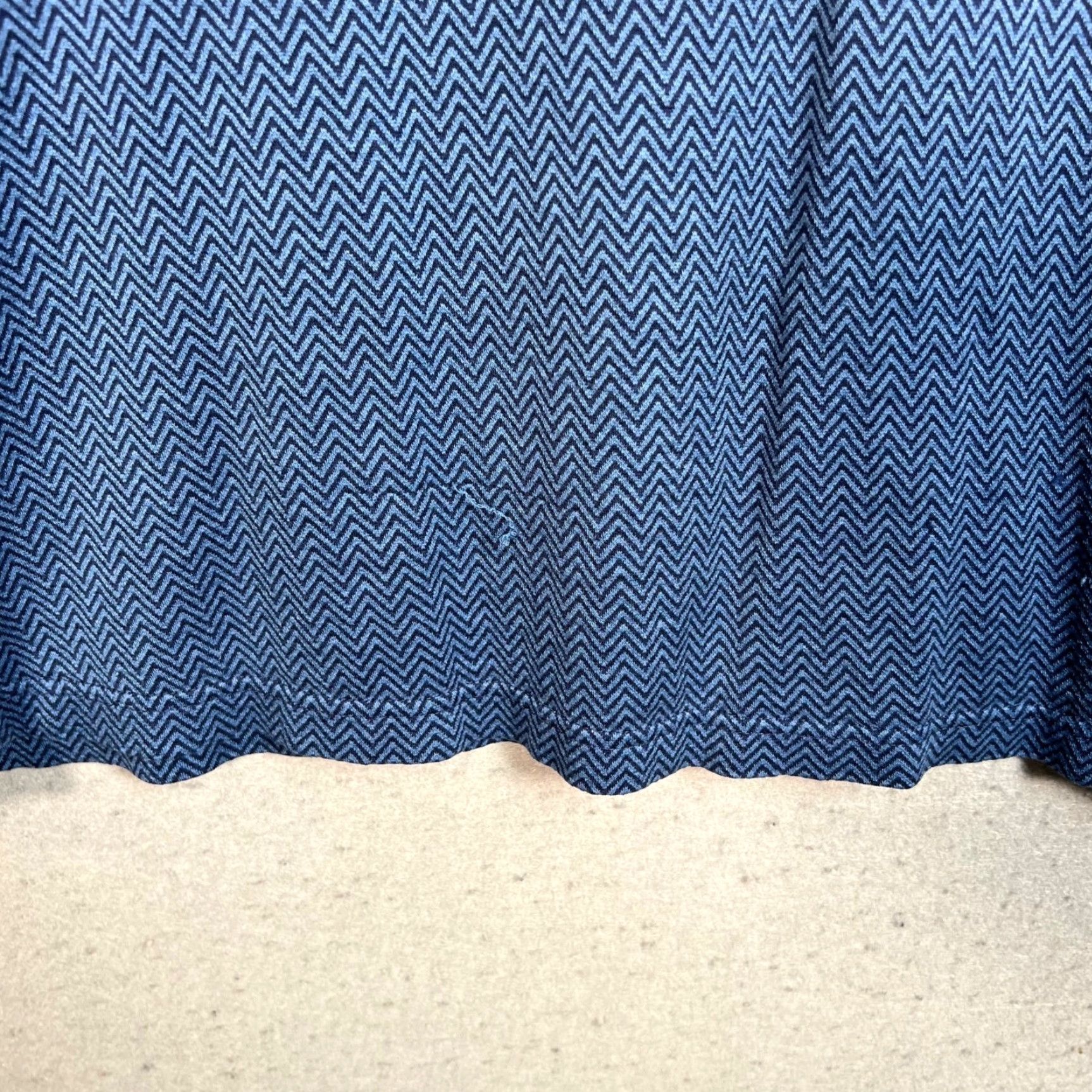 Vintage Paul Fredrick Mens Large Blue Chevron Polo Shirt 100% Cotton Short Sleeve Polo Shirt Blue Mens Large 100% Cotton Golf Casual Summer Spring Size US L / EU 52-54 / 3 - 6 Thumbnail