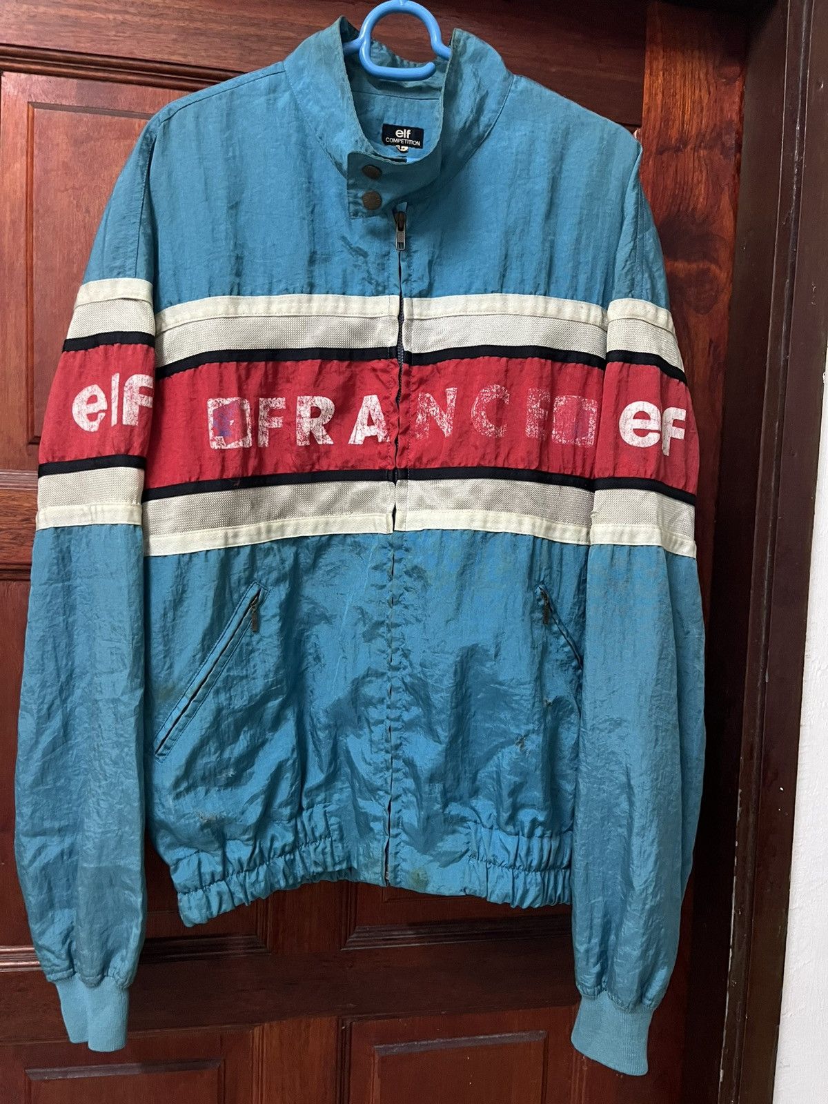 Vintage ELF Racing Team Vintage Jacket Faded Print – True 80s Vibes Size US L / EU 52-54 / 3 - 1 Thumbnail