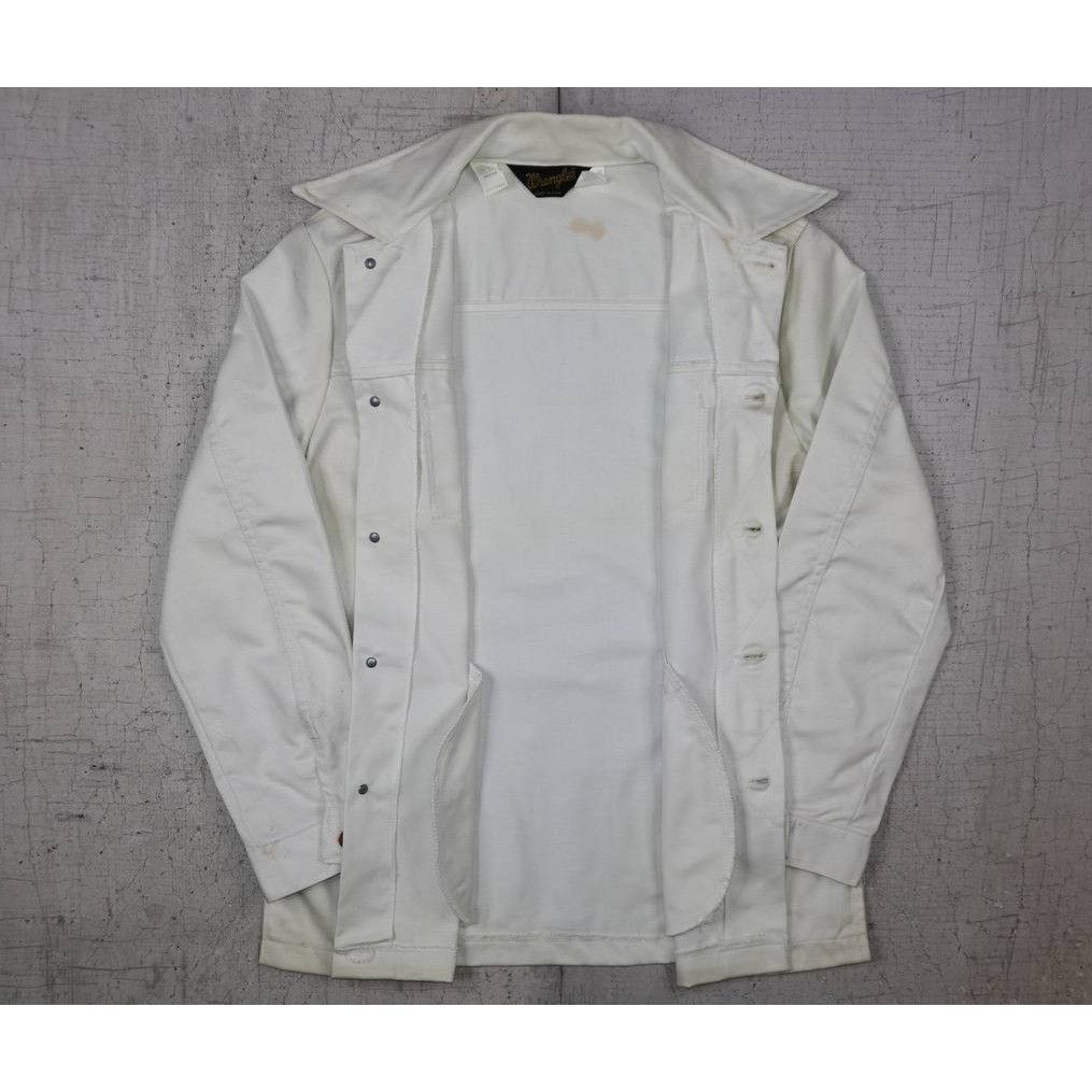 Wrangler Vintage Wrangler Brush Popper White Denim Jacket - Size M Size US M / EU 48-50 / 2 - 4 Thumbnail