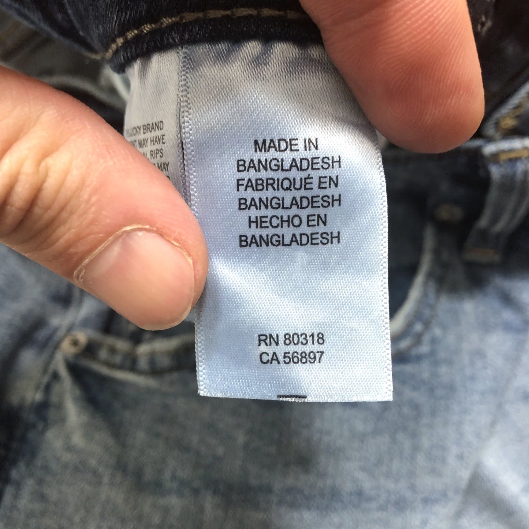 Lucky Brand Lucky Brand Jeans Bridgette Skinny Women 12 Regular Blue 26 Inseam Button Fly High Rise 11.5 In 5-Pocket Denim Stretch Size 34" / US 12 / IT 48 - 6 Thumbnail