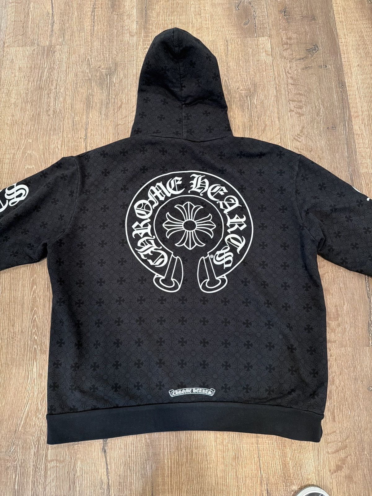 Chrome Hearts Black All Over Print Monogram Hoodie Size US L / EU 52-54 / 3 - 2 Thumbnail
