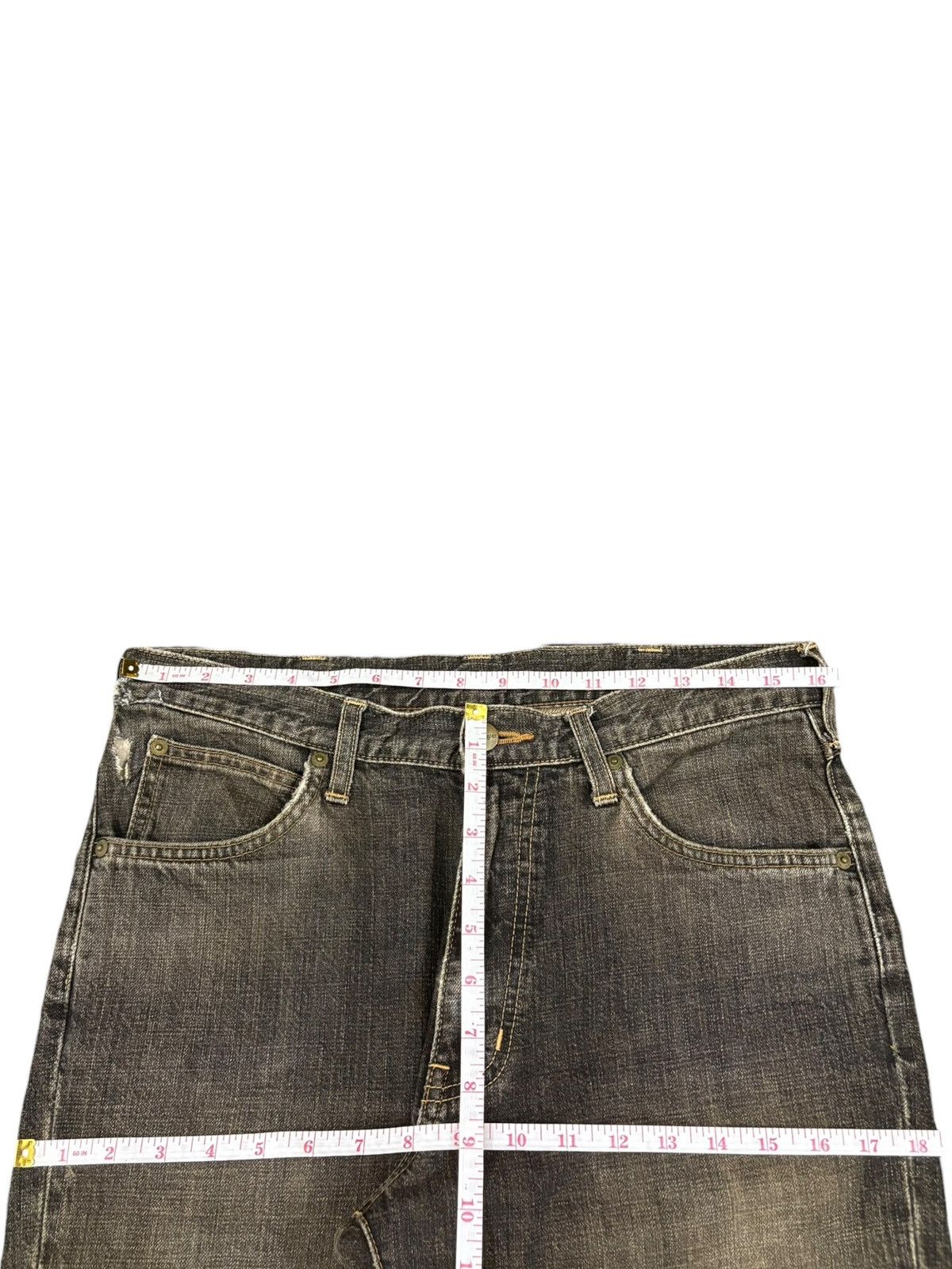 Wrangler Vintage Wrangler Mud Wash Distressed Flare Jeans Size US 32 / EU 48 - 10 Thumbnail