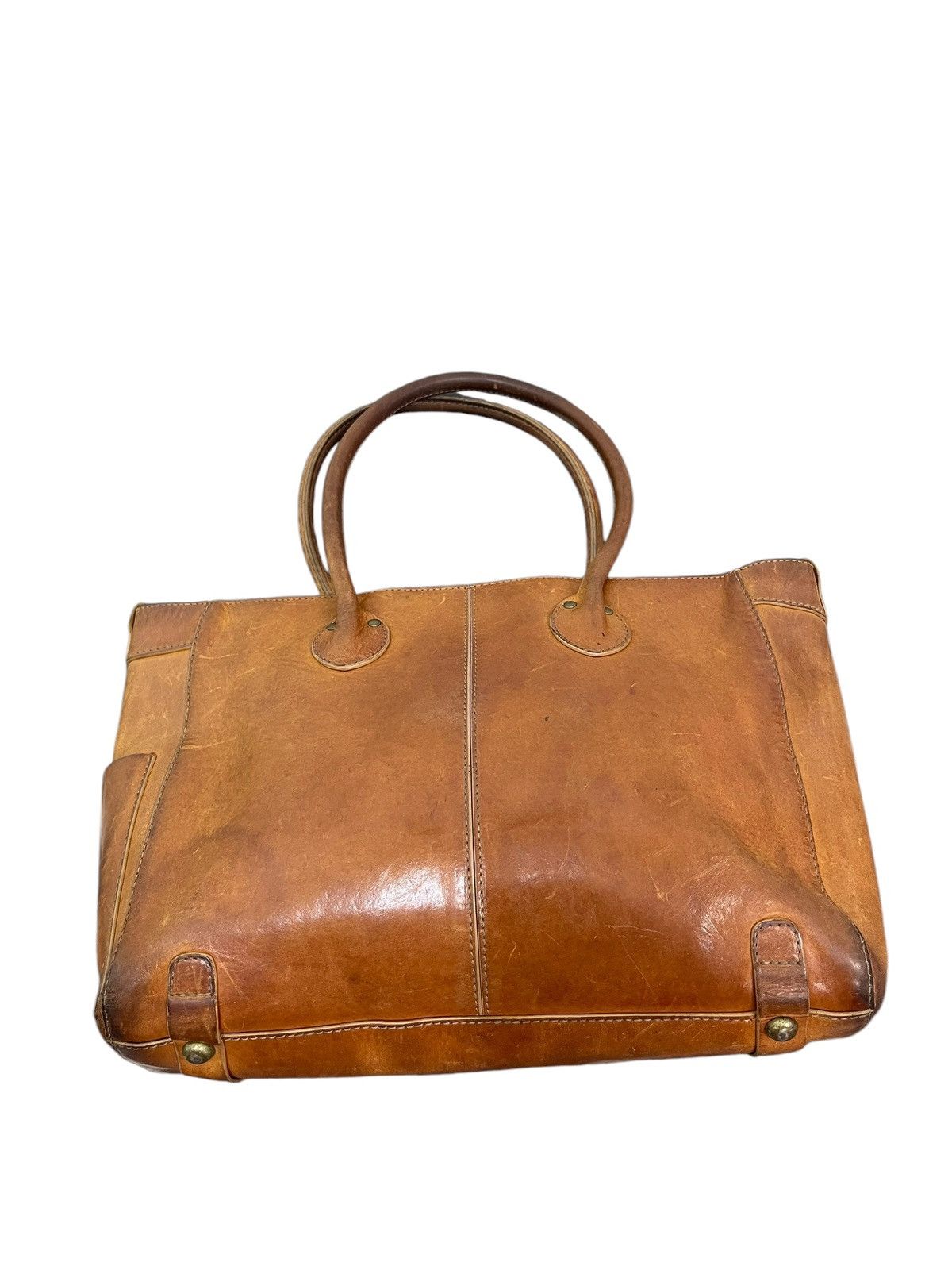 Japanese Brand Full Leather Patina Le Midi Tote Shoulder Bag 1🟩2 Size ONE SIZE - 1 Thumbnail