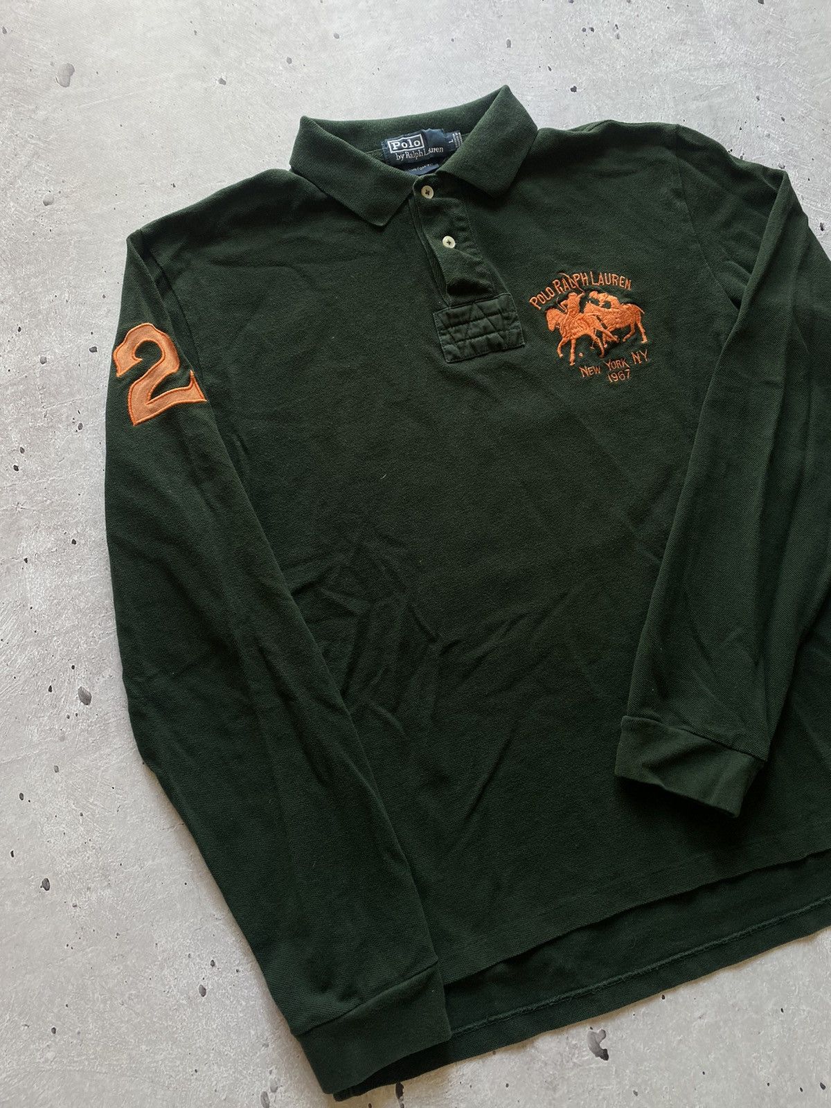 Polo Ralph Lauren Rare! Vintage Polo Ralph Lauren Striped Rugby Longsleeve 90s Size US L / EU 52-54 / 3 - 1 Thumbnail