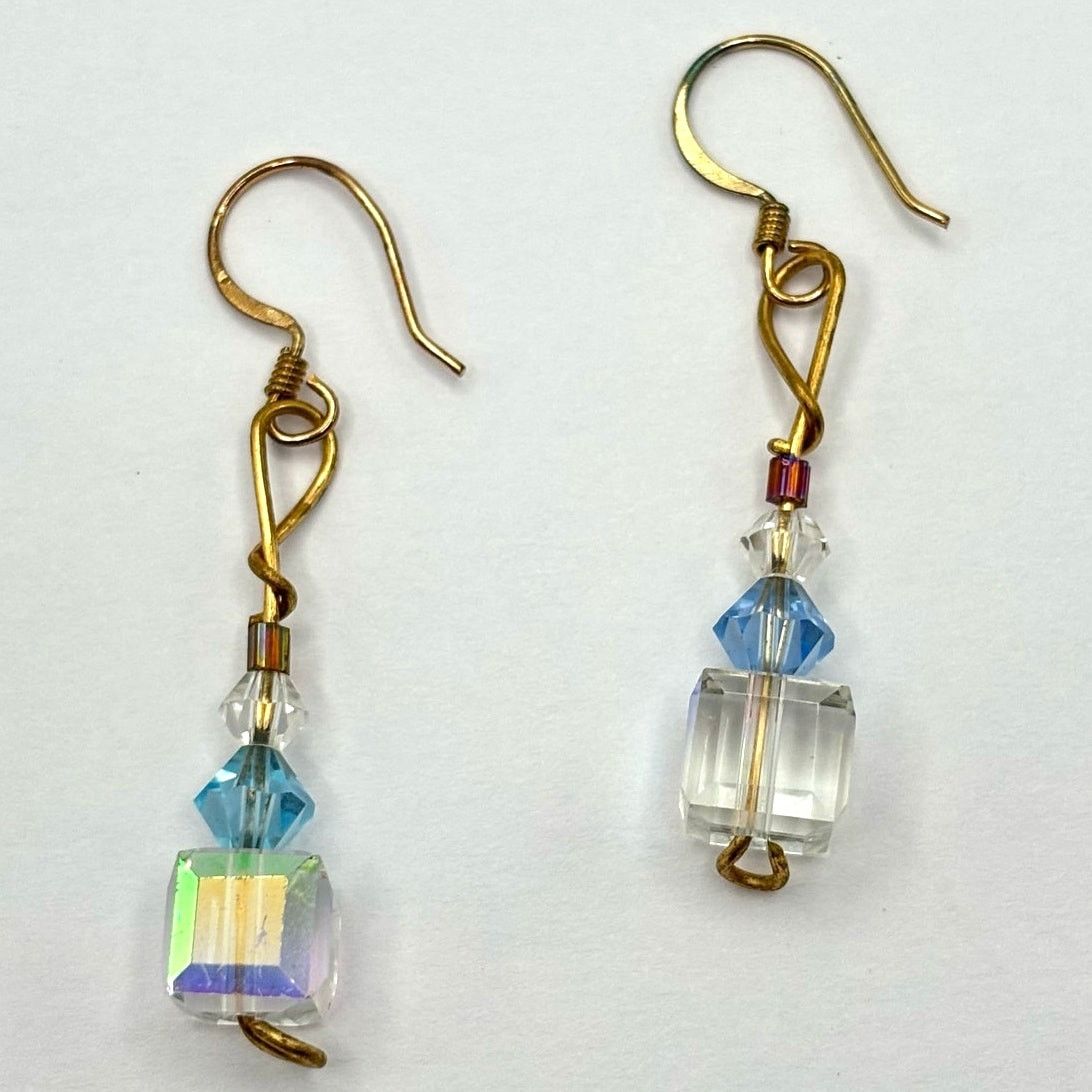 Other Gold Crystal Earrings Size ONE SIZE - 3 Thumbnail