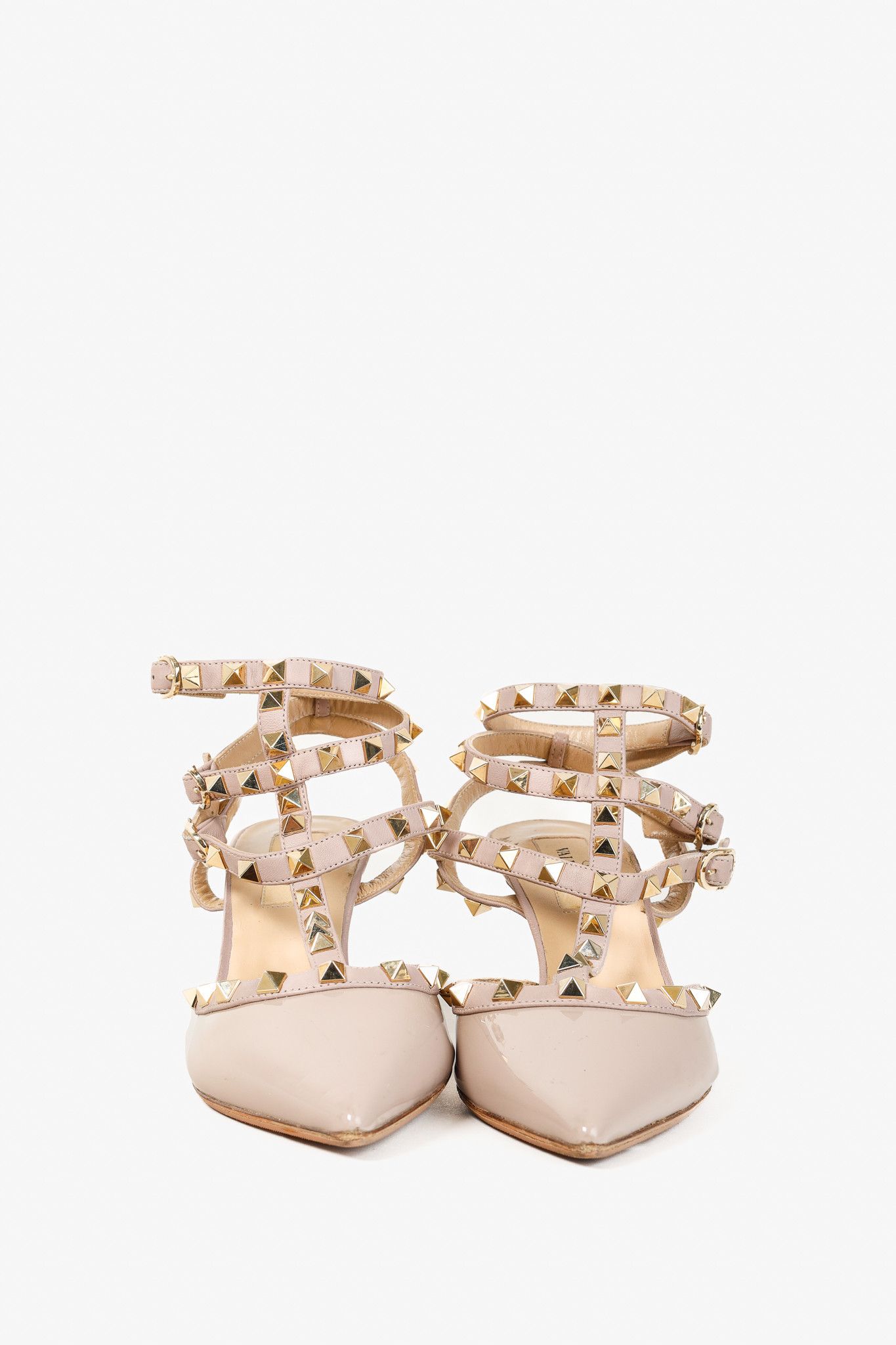 Valentino Valentino Garavani Rockstud 65 Patent Leather Caged Pumps Size US 6 / IT 36 - 10 Thumbnail