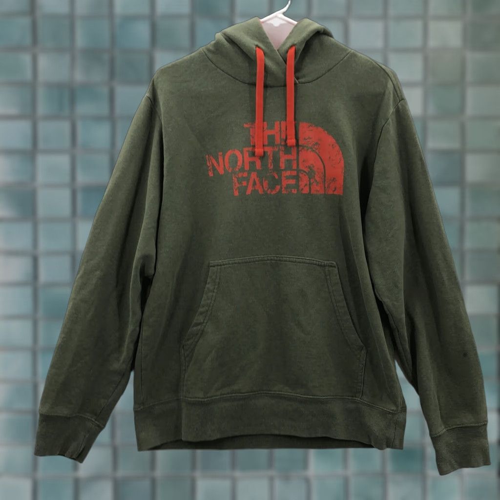The North Face THE NORTH FACE Hoodie Pullover Green Long Sleeve Pockets Mens Size L Sweatshirt Size US L / EU 52-54 / 3 - 1 Thumbnail