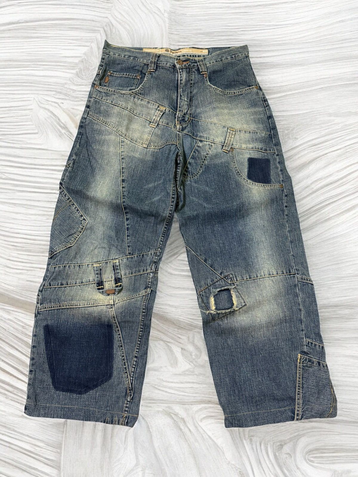 JNCO PEPE JEANS RECONSTRUCTED BAGGY LARGE POCKET JEANS Size US 32 / EU 48 - 1 Thumbnail