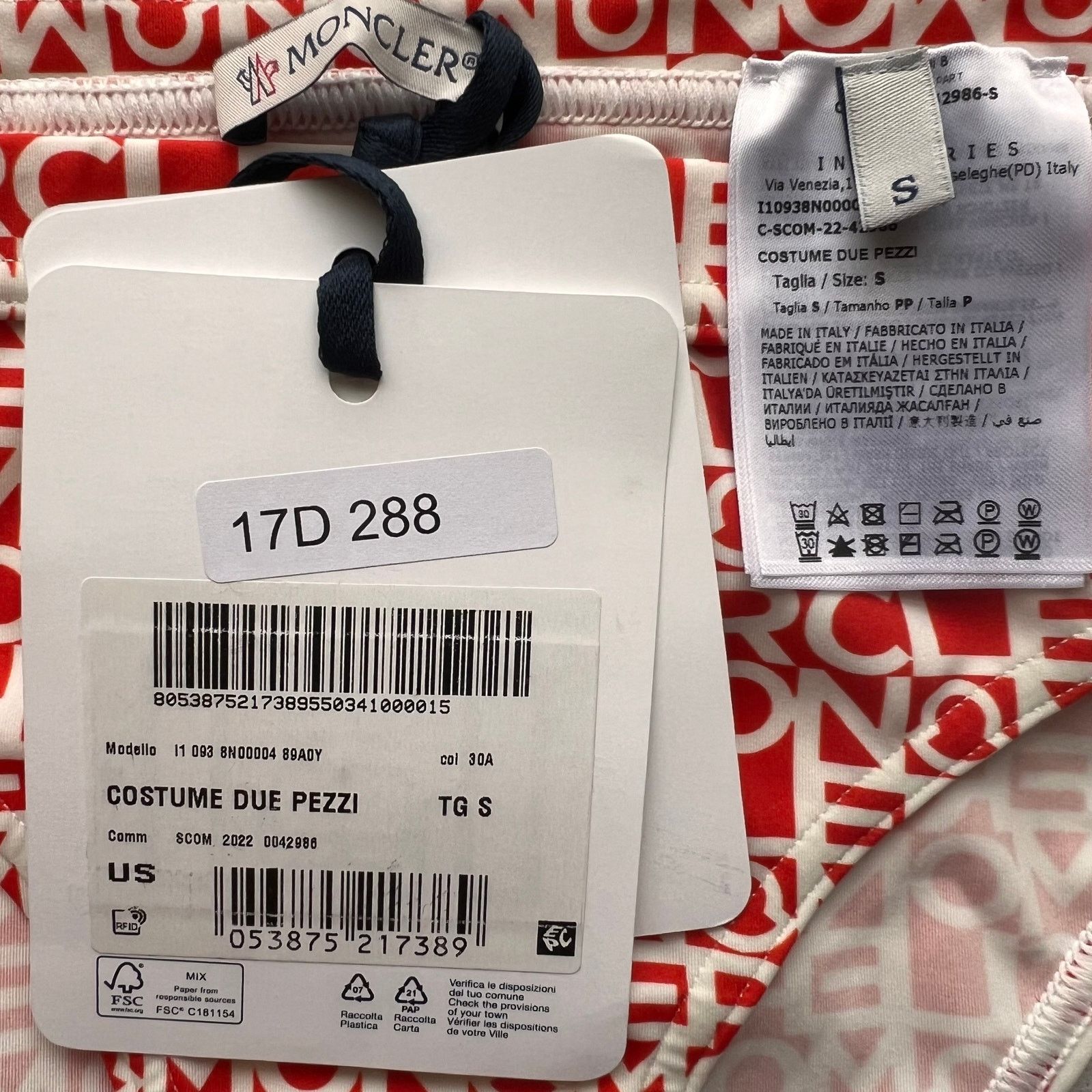 Moncler MONCLER Logo Print Bikini Set, Small Size ONE SIZE - 12 Thumbnail
