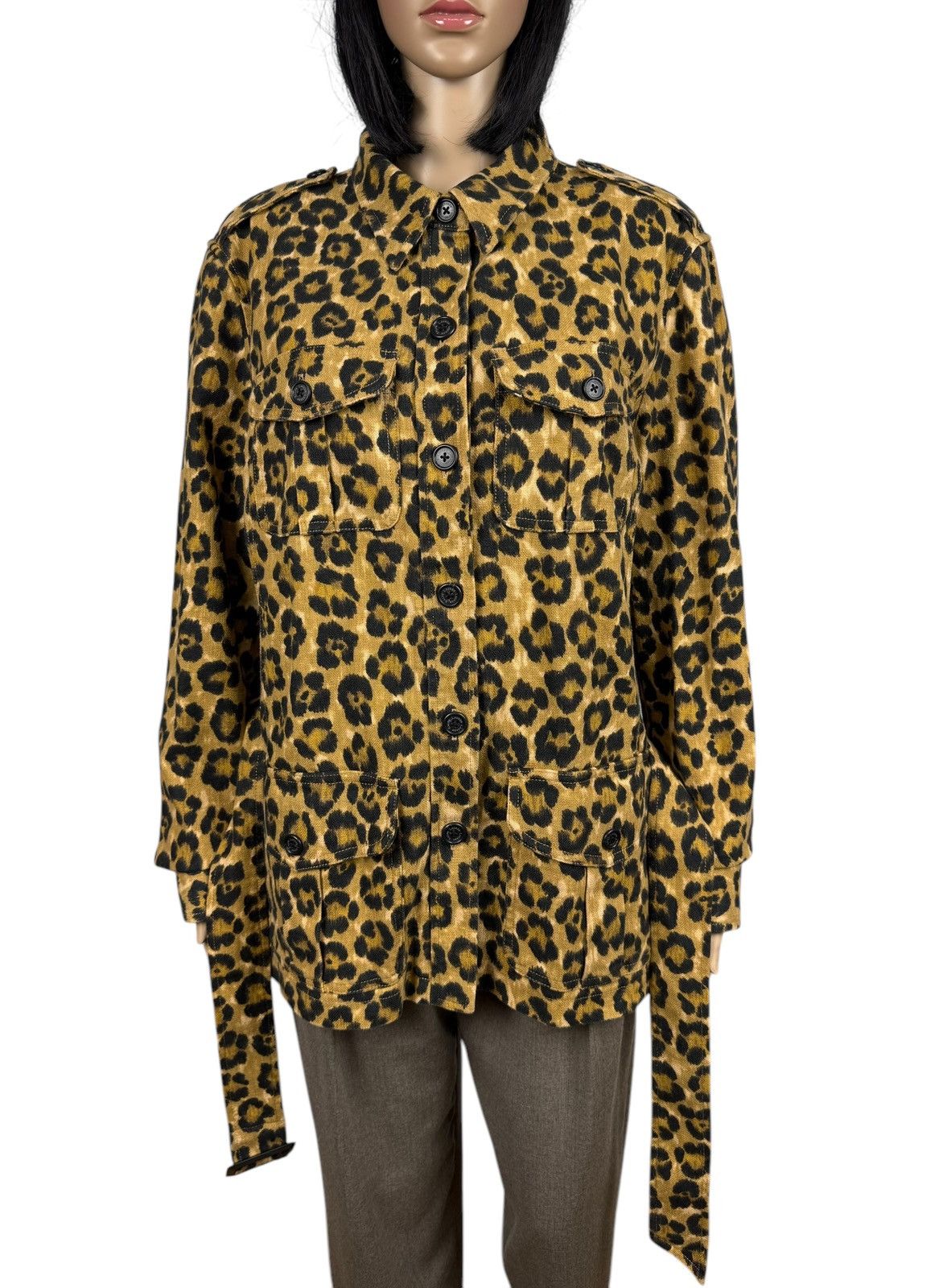 Lauren Ralph Lauren × Ralph Lauren Lauren Ralph Lauren Linen-Cotton Printed Jacket Belted Leo Size XL / US 12-14 / IT 48-50 - 9 Thumbnail