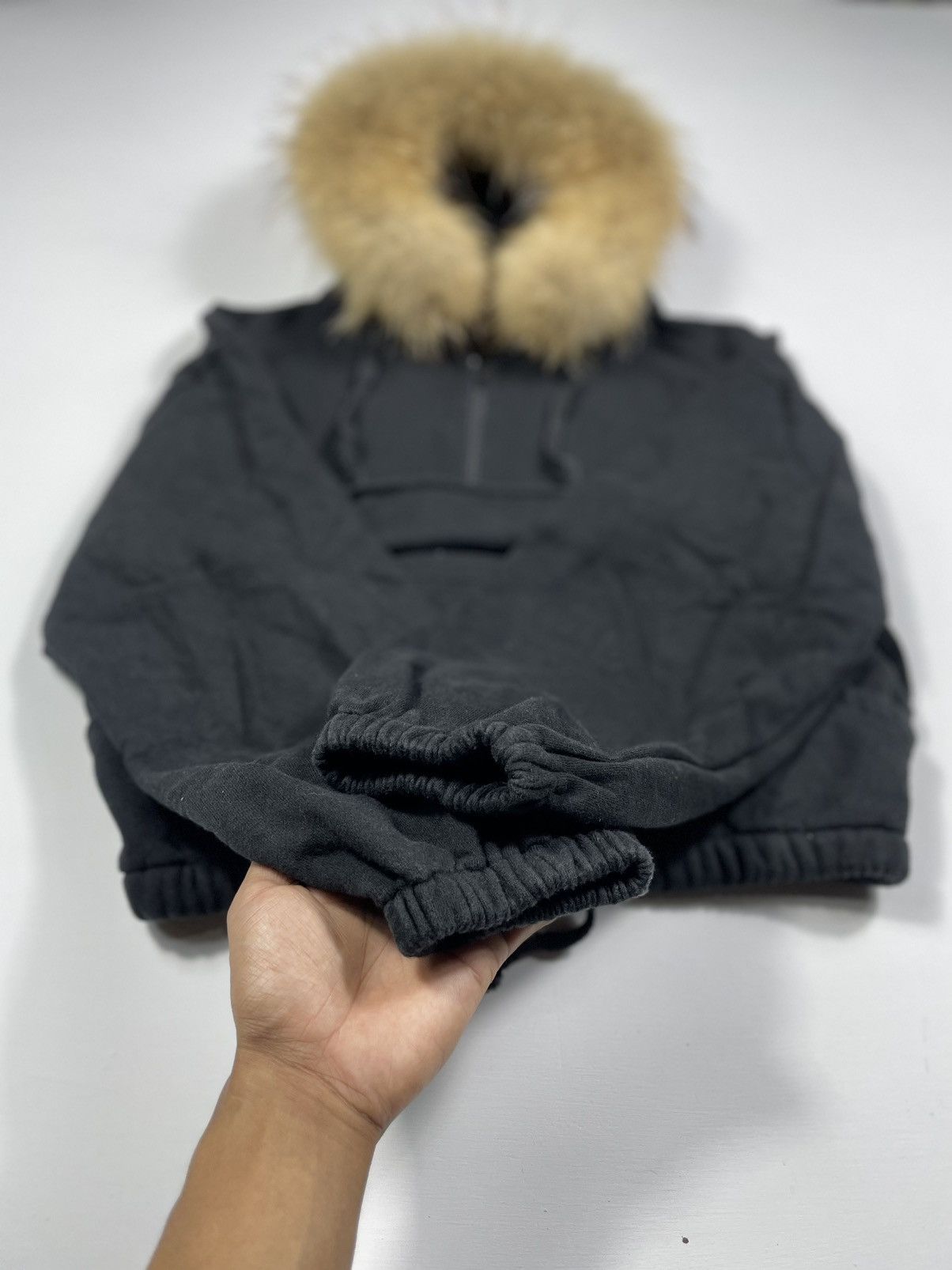 Japanese Brand Black Cropped Fur Hoodie lgb style S-M Size US S / EU 44-46 / 1 - 3 Thumbnail