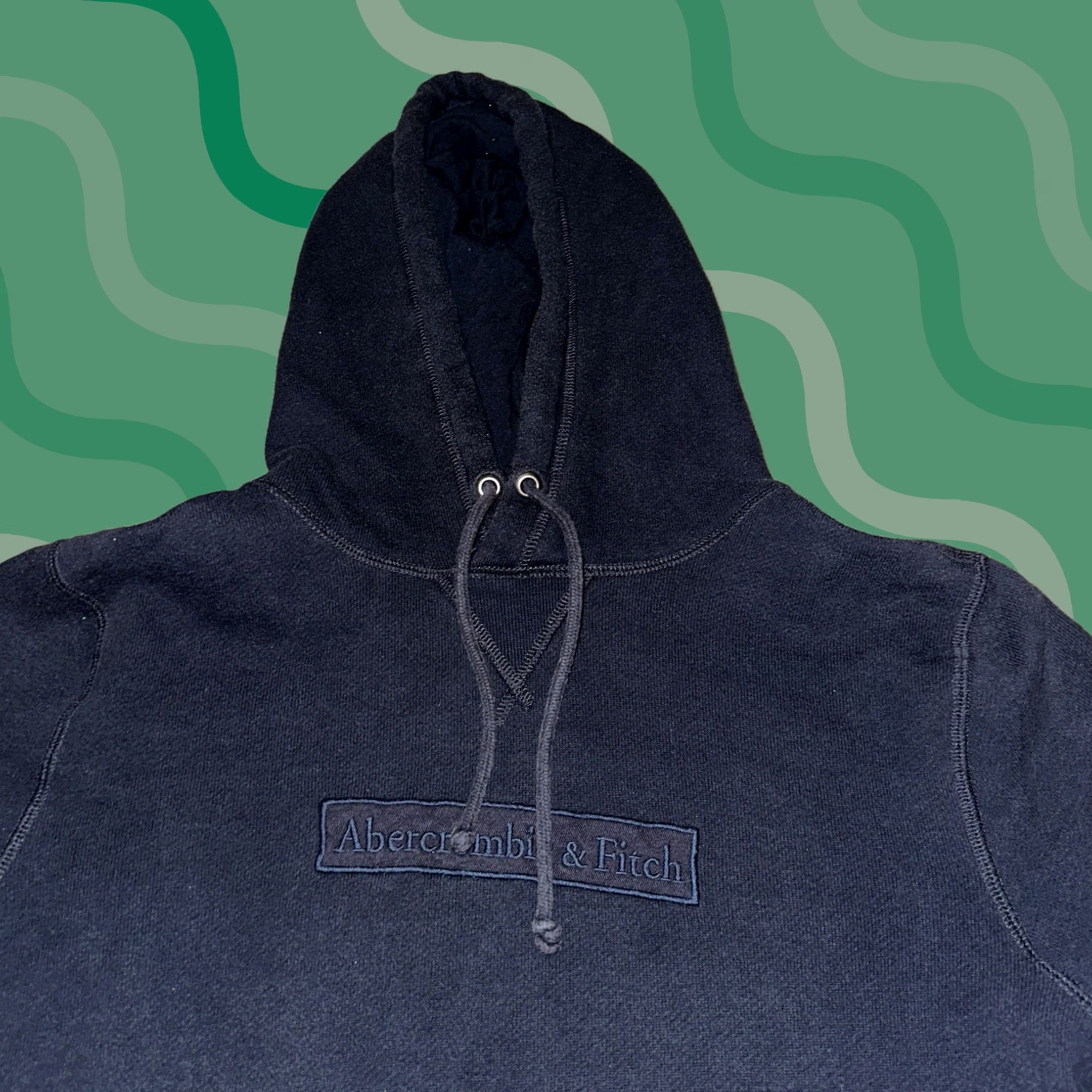 Abercrombie & Fitch Abercrombie & Fitch Hoodie Mens Medium Blue Pullover Fleece Embroidered Logo Soft Size US M / EU 48-50 / 2 - 1 Thumbnail
