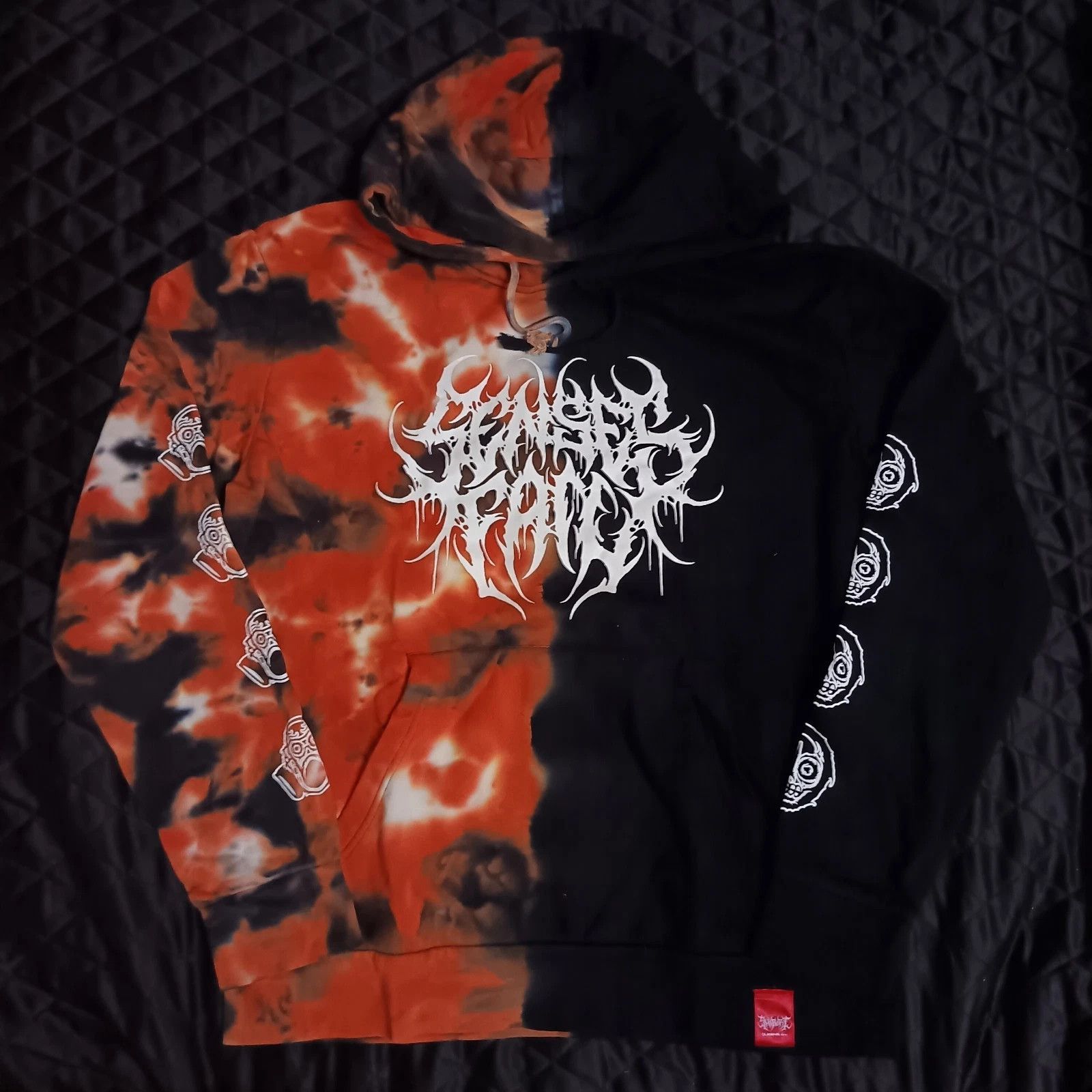 Shibori Threads X Senses Fail Metal Band Hoodie