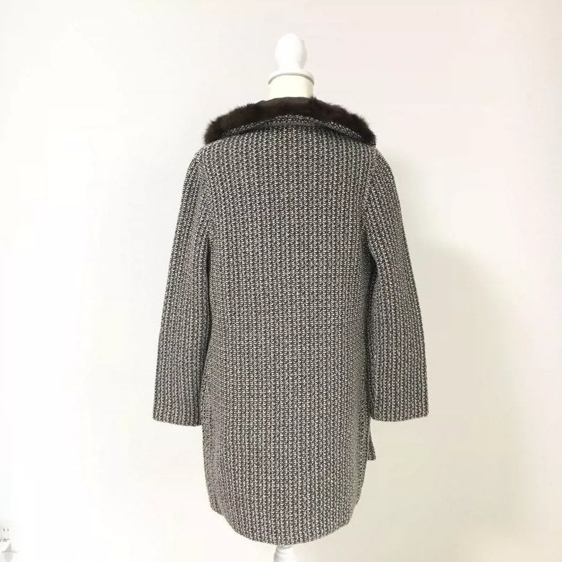 Loro Piana LORO PIANA Thick woolen knitted coat Size M / US 6-8 / IT 42-44 - 3 Thumbnail