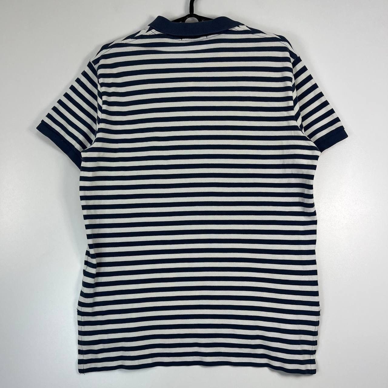 Polo Ralph Lauren Polo Ralph Lauren Striped Polo Shirt Custom Fit Navy White Size US M / EU 48-50 / 2 - 2 Thumbnail