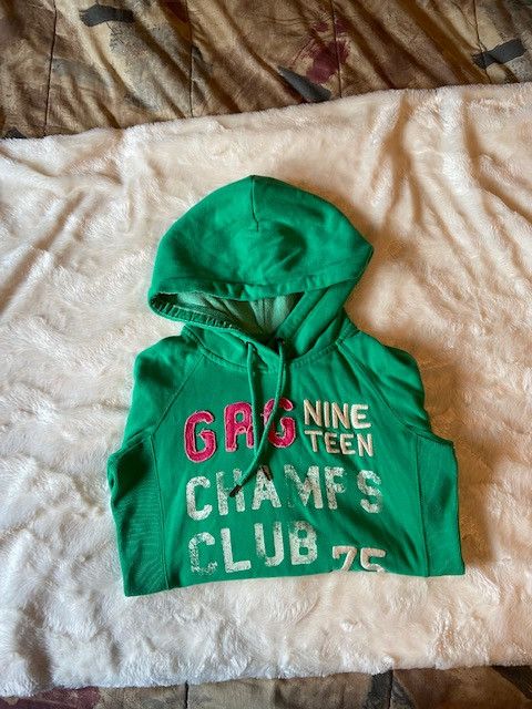 Garage Garage Green Hoodie Size Ladies Junior XS Size XS / US 0-2 / IT 36-38 - 1 Thumbnail